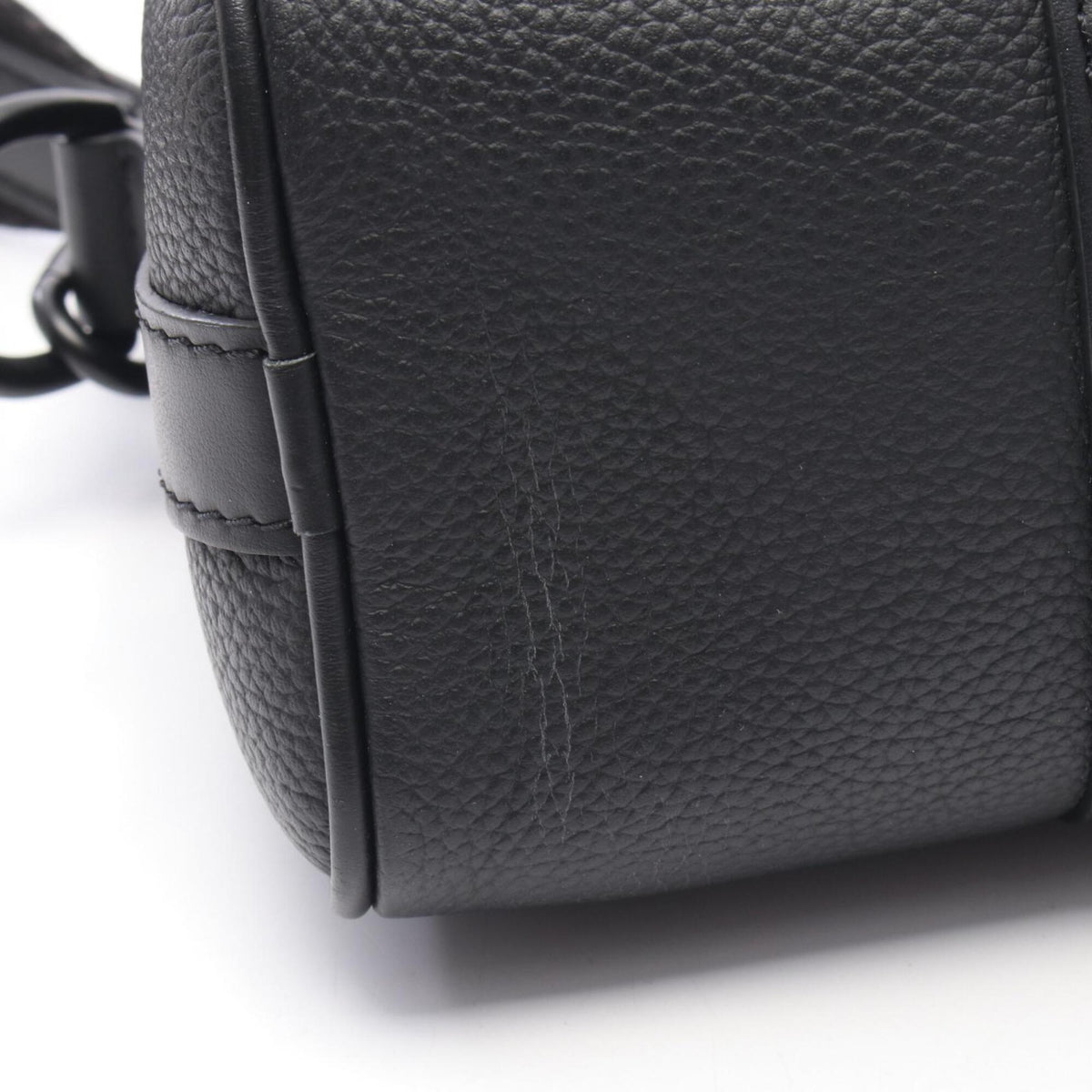 Louis Vuitton Black Leather Handbag (Pre-Owned)