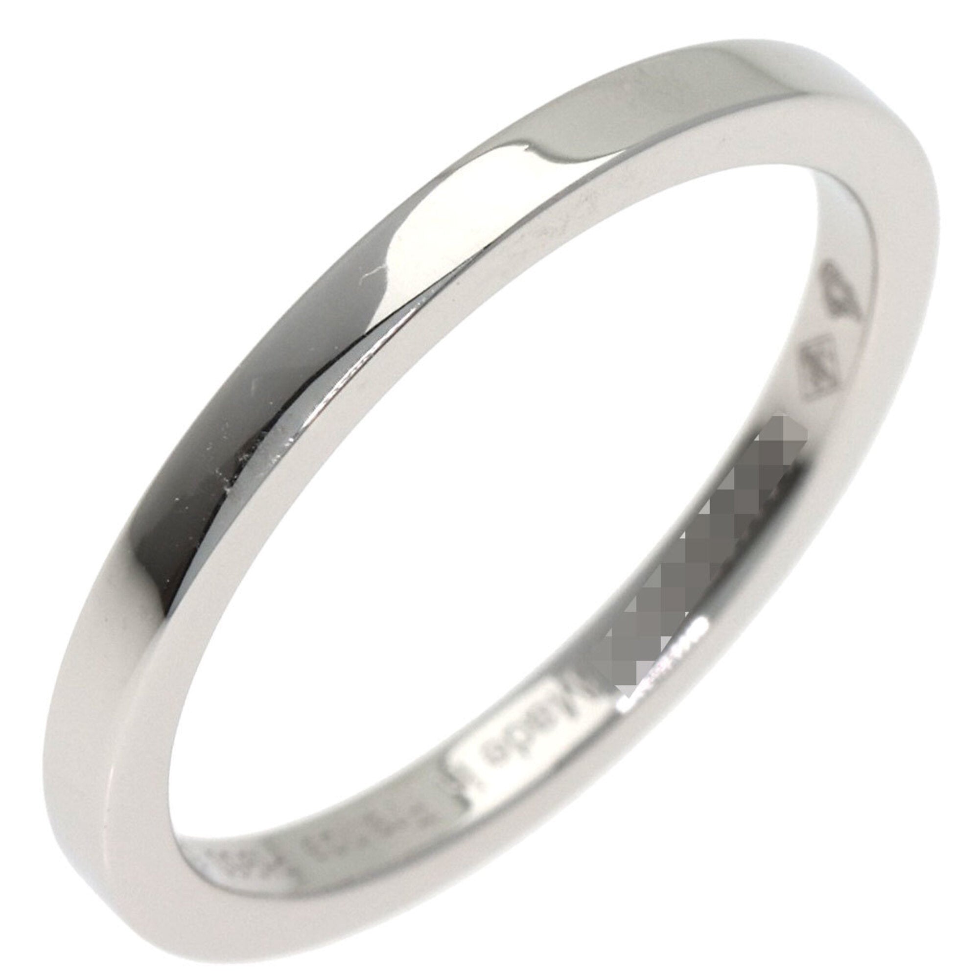 Hermes Platinum 950 Band Ring (Pre-Owned)