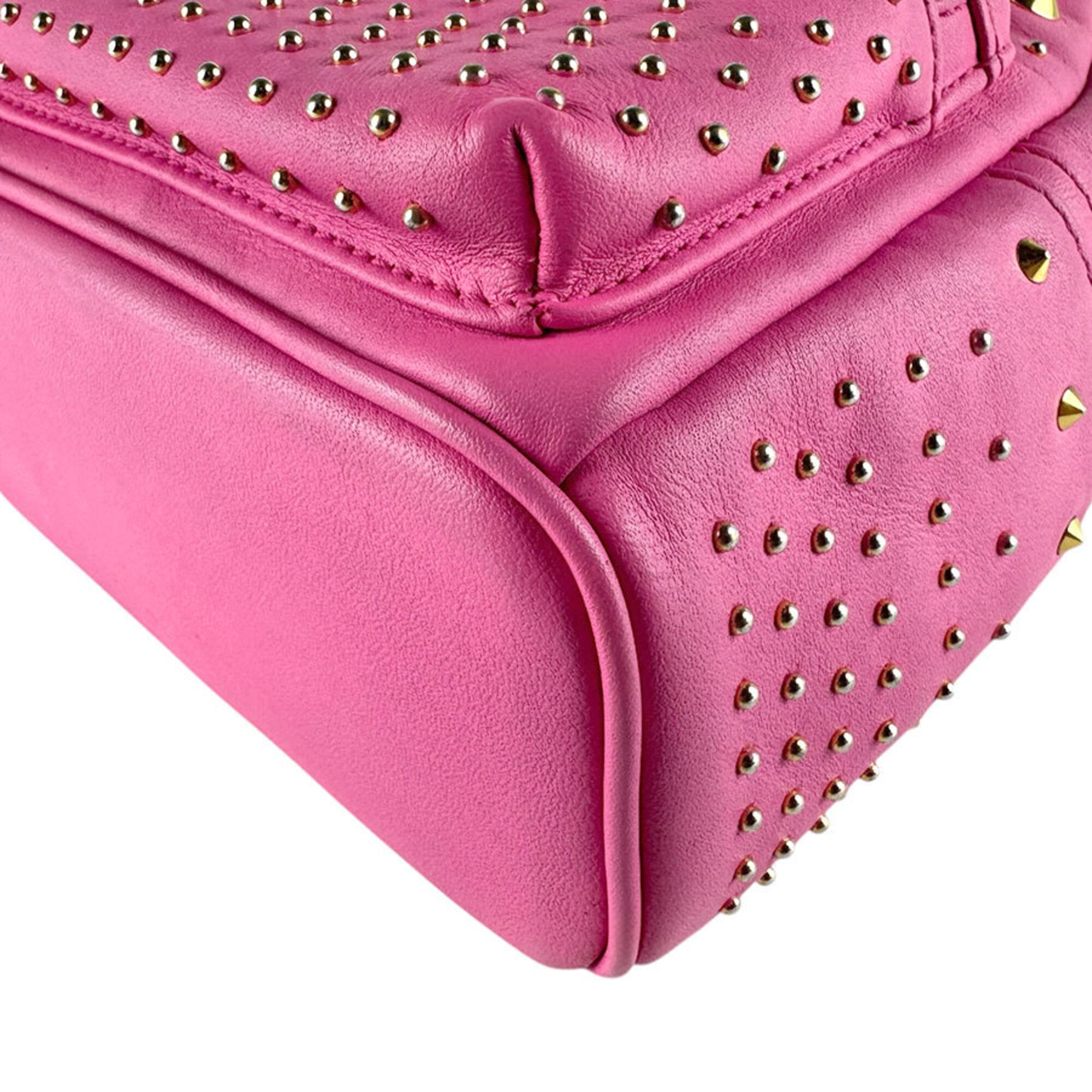 Mcm Gold Pink Leather Backpack (Pre-Owned)