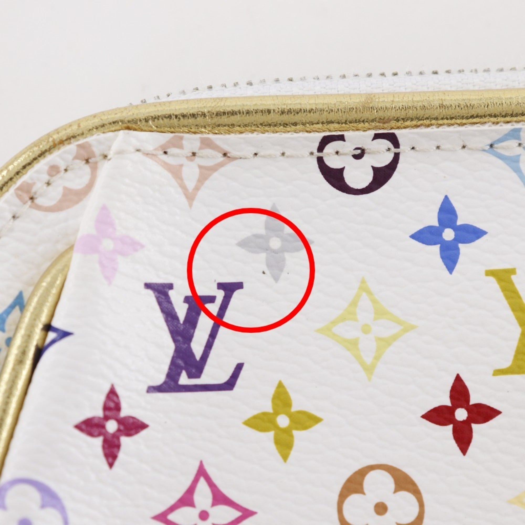 Louis Vuitton Monogram Multicolore Blanc White Monogram Multicolore Clutch Bag (Pre-Owned)