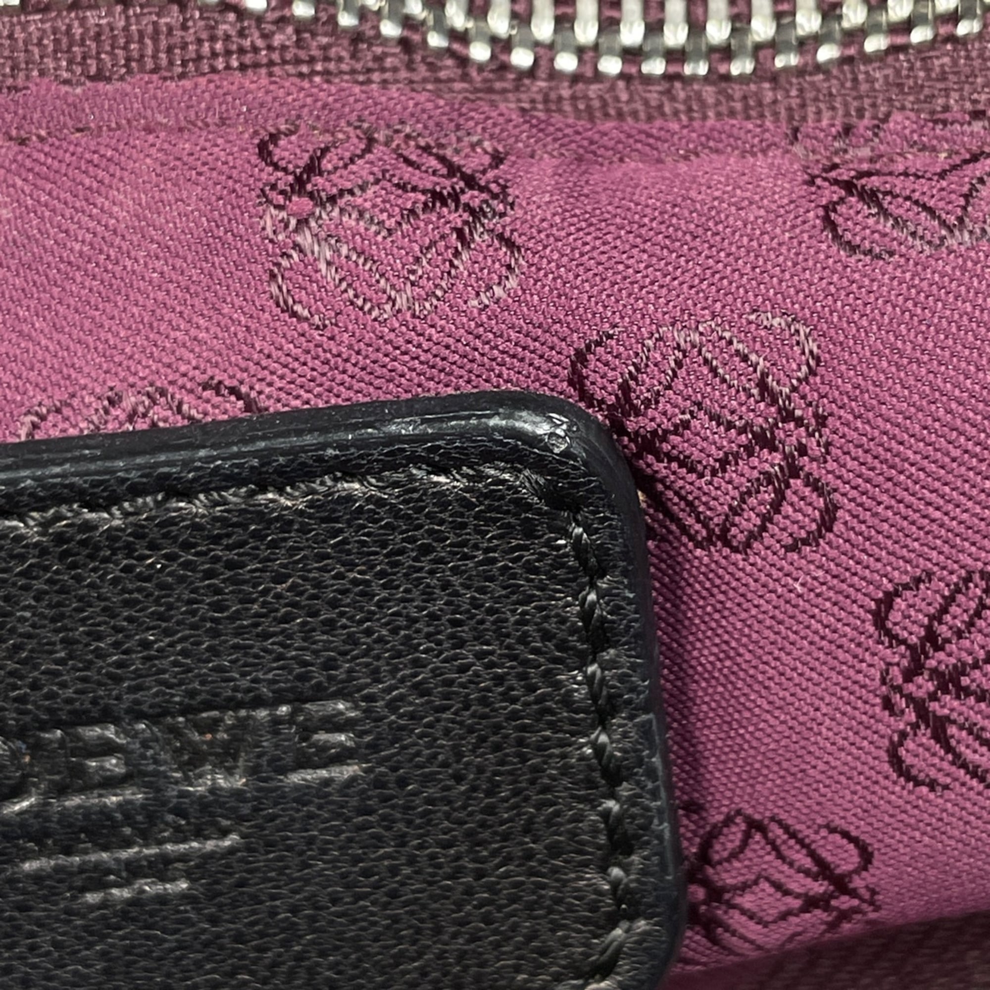 Loewe Black Coated Canvas Handbag (Pre-Owned)