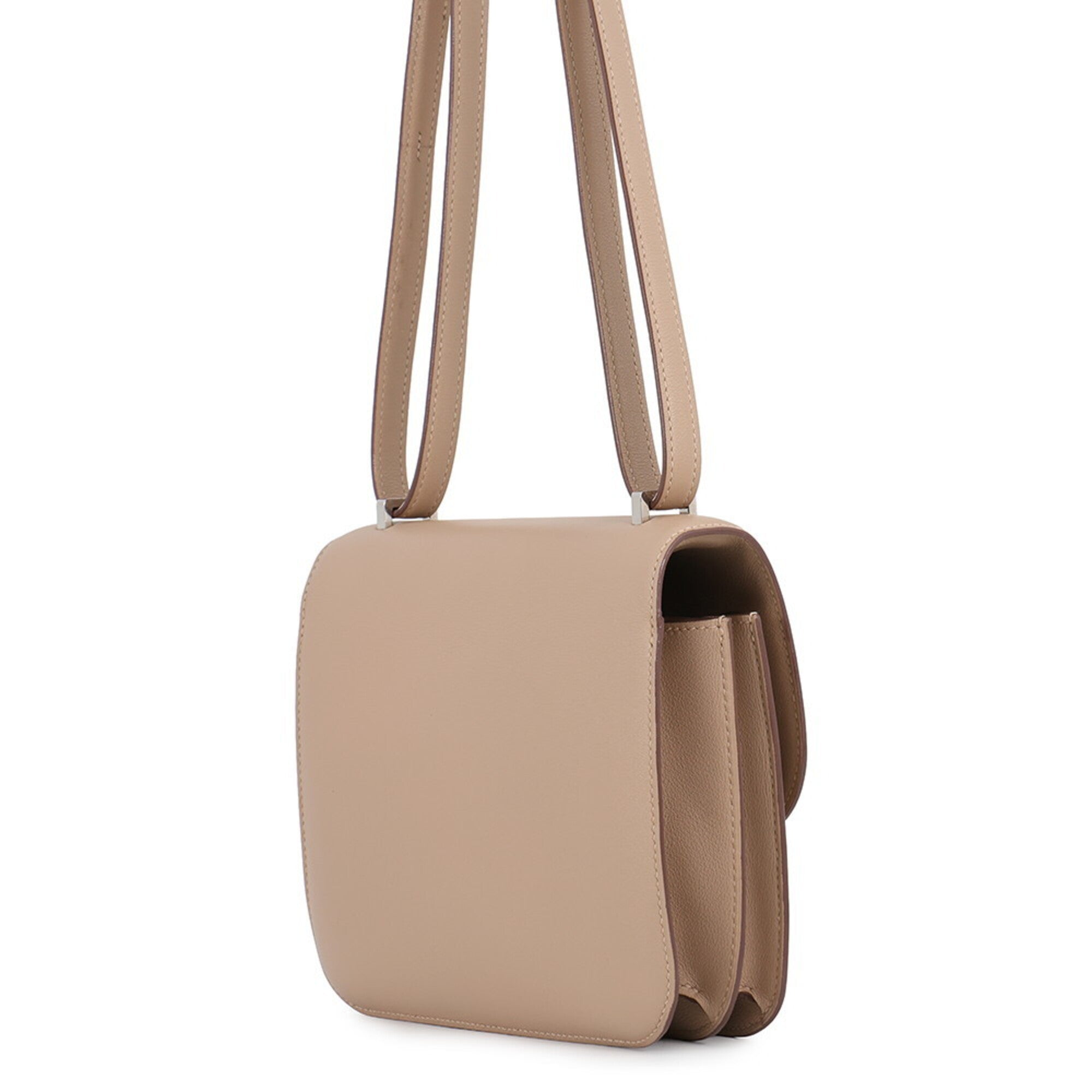 Hermes Argile Swift Leather Shoulder Bag (Pre-Owned)