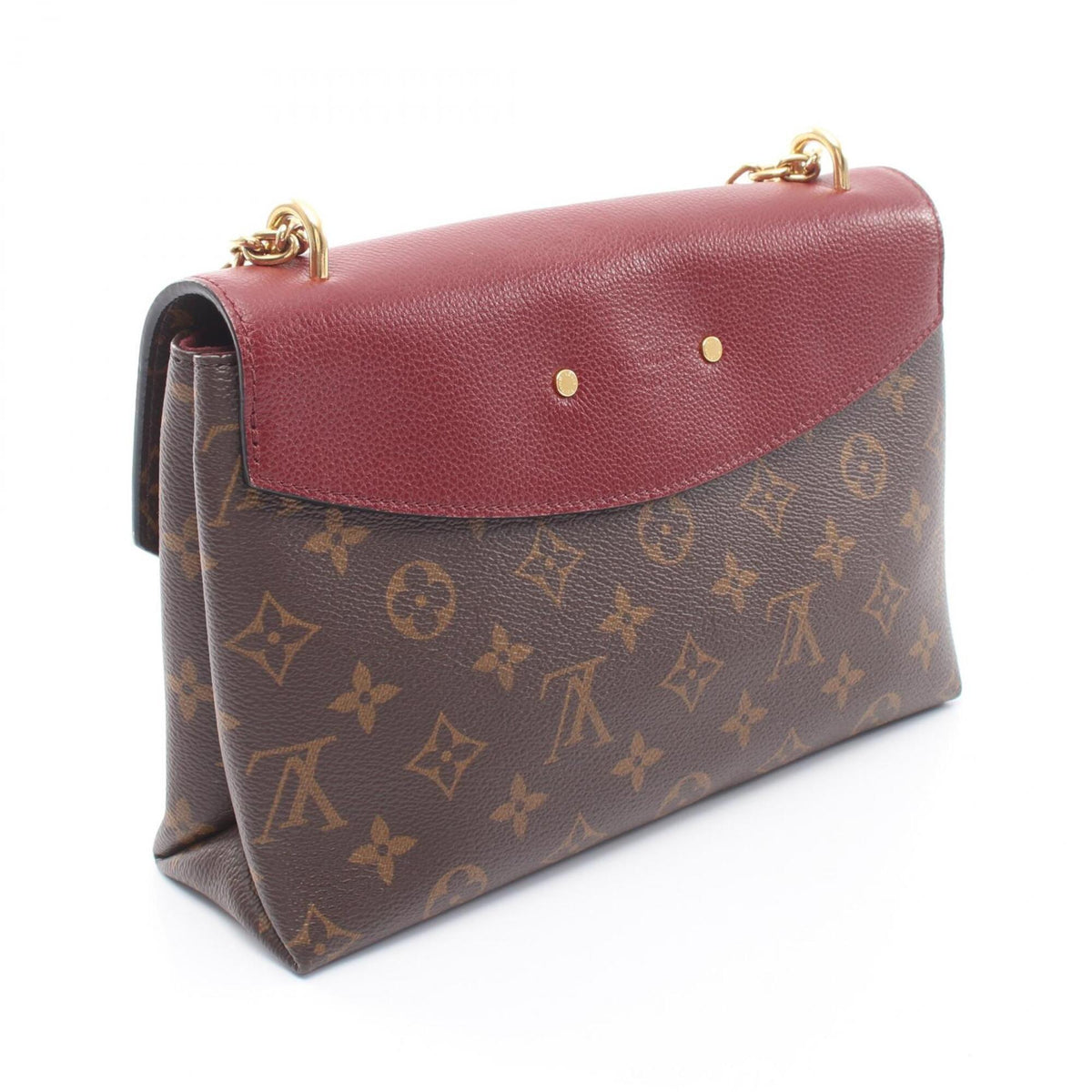 Louis Vuitton Bordeaux Brown Monogram Monogram Leather Handbag Shoulder Bag (Pre-Owned)
