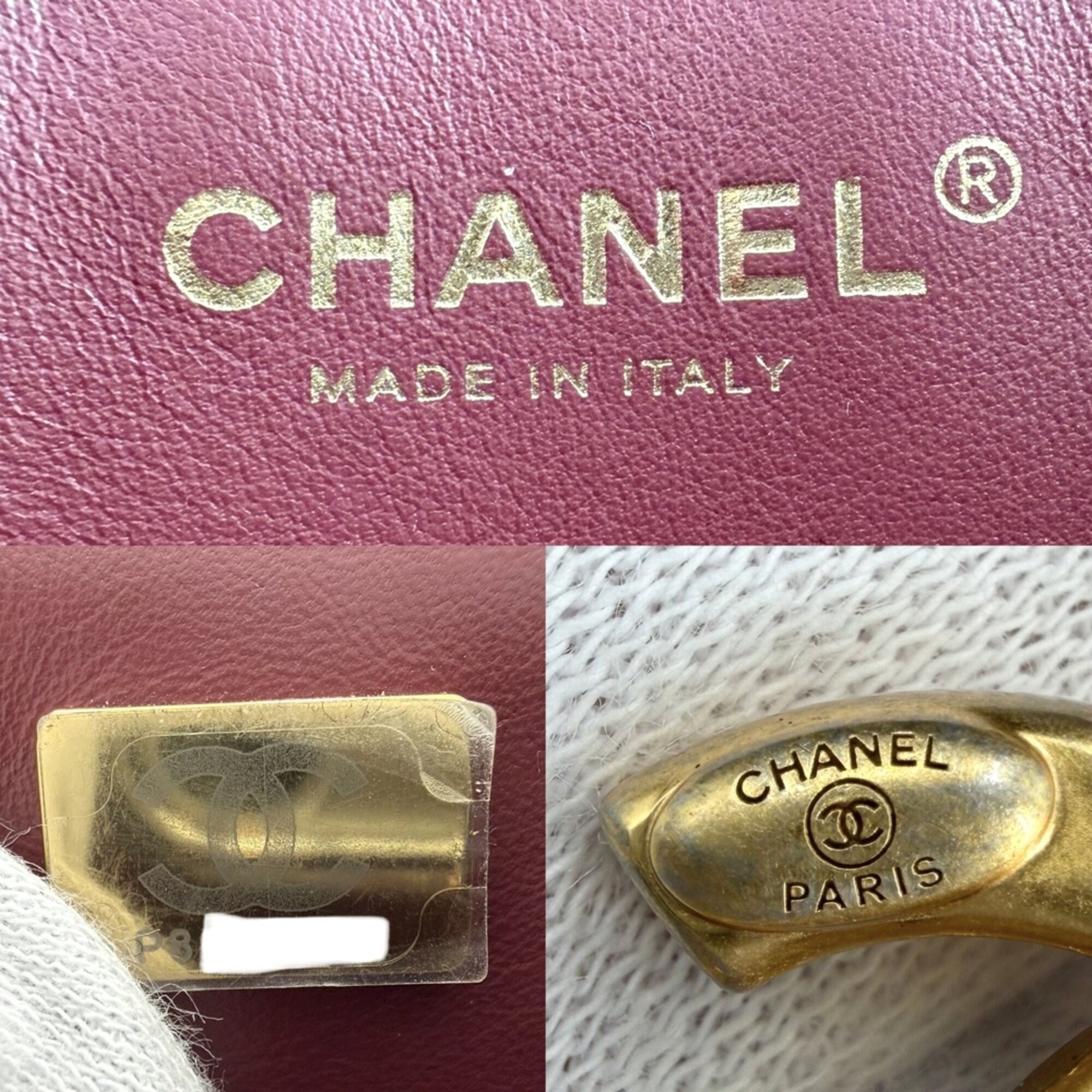 Chanel Matelasse Black Leather Shoulder Bag Vanity Bag (Pre-Owned)