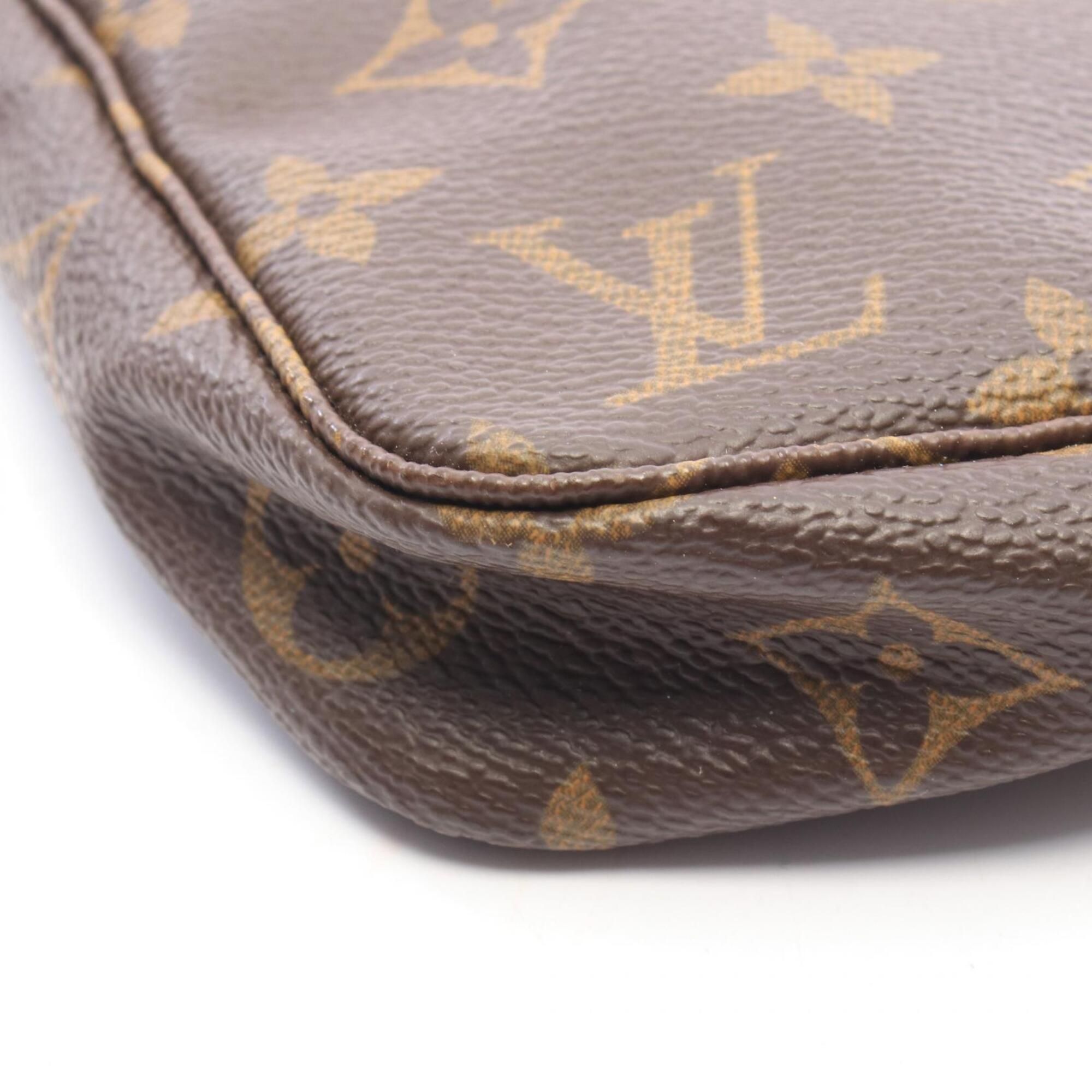 Louis Vuitton Brown Pvc Coated Canvas Leather Handbag (Pre-Owned)