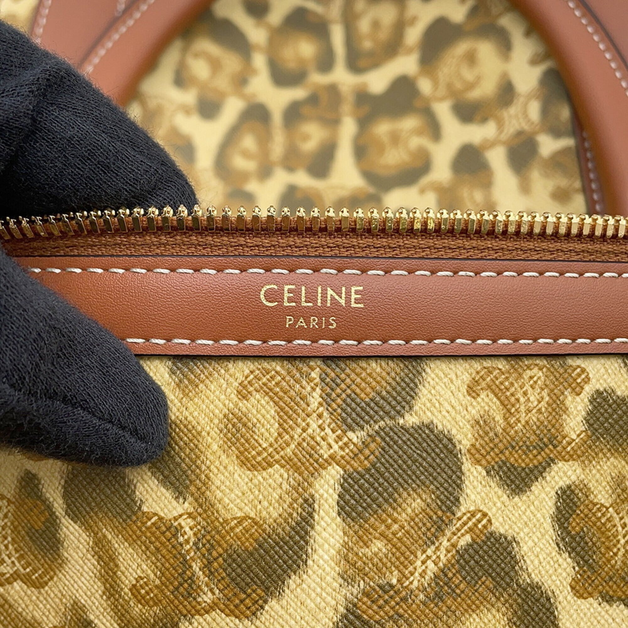 Celine Brown Pvc Leather Boston Bag (Pre-Owned)