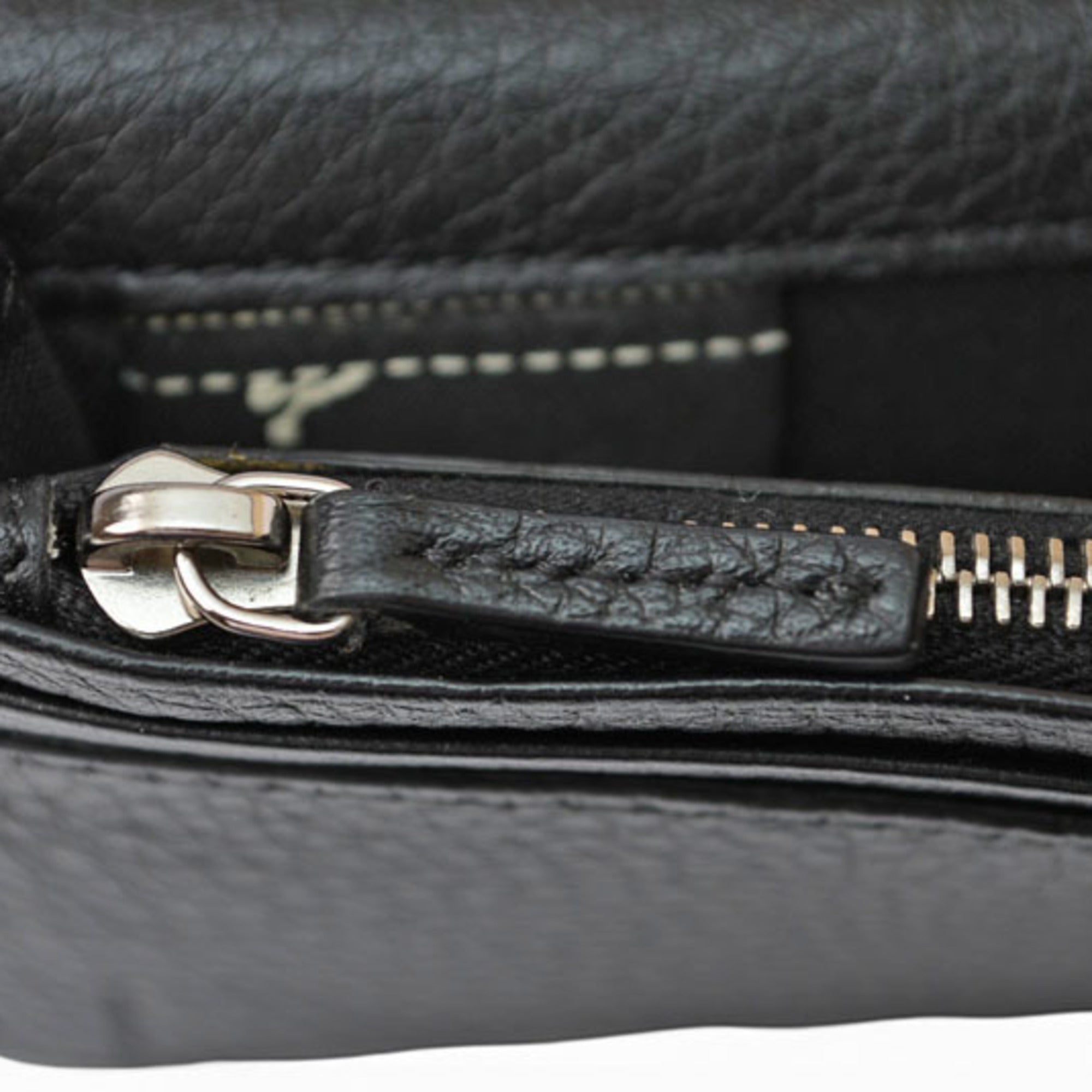 Fendi Selleria Black Leather Long Wallet (Bi-Fold) (Pre-Owned)