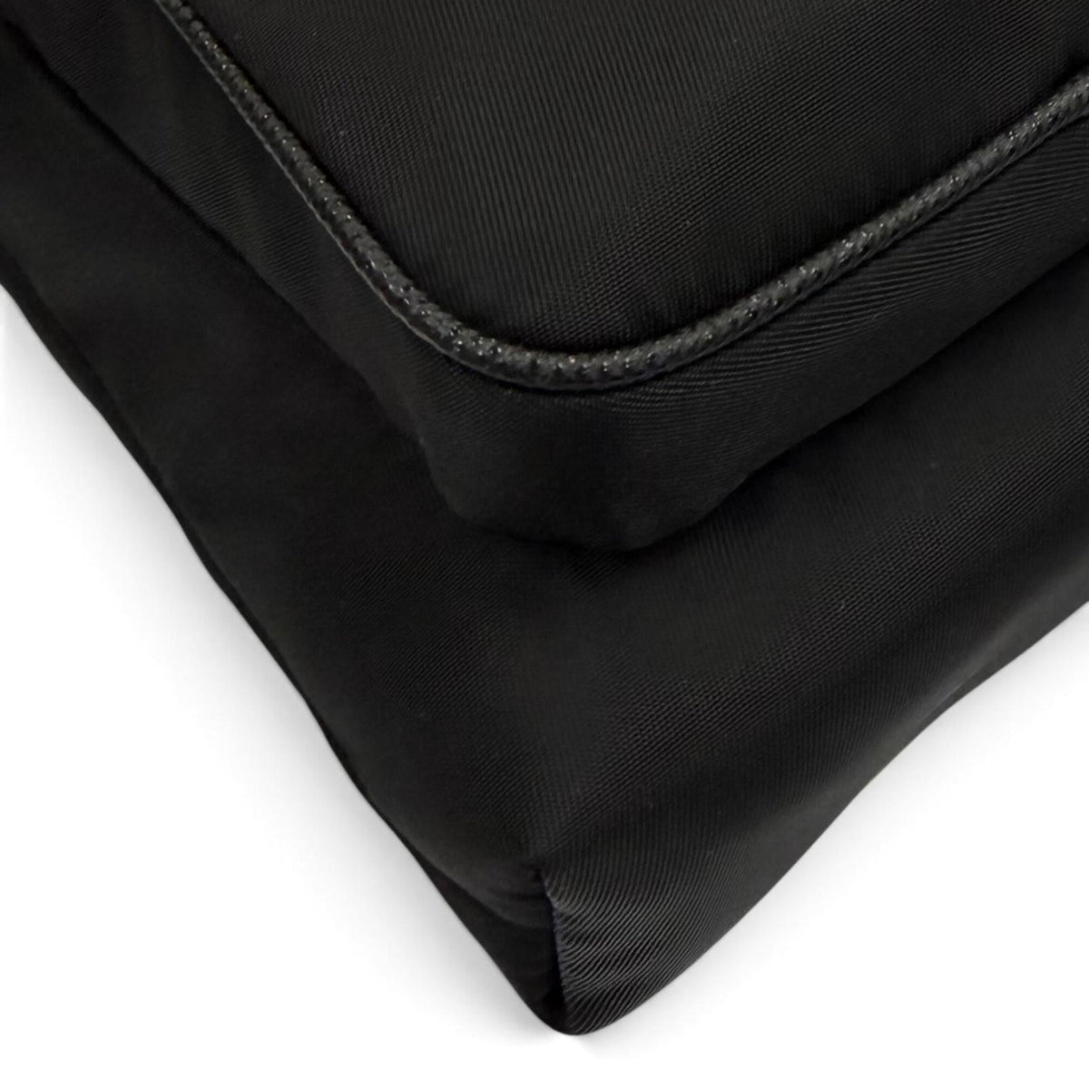 Prada Black Nylon Leather Shoulder Bag (Pre-Owned)