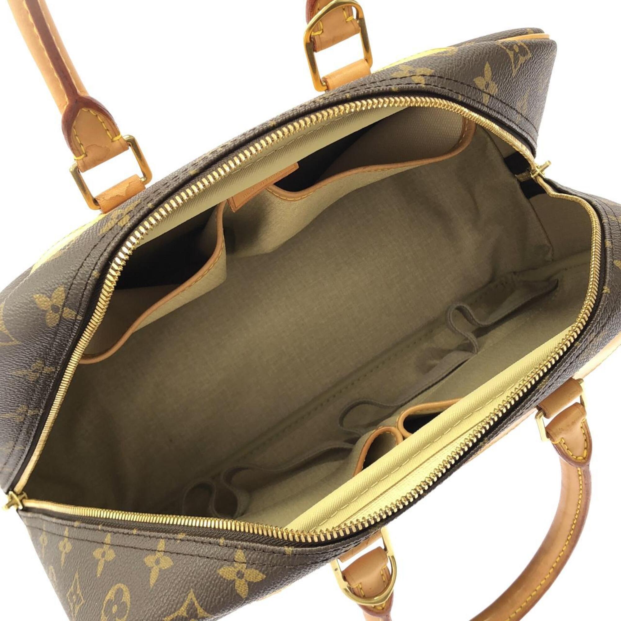 Louis Vuitton Marron Coated Canvas Handbag (Pre-Owned)