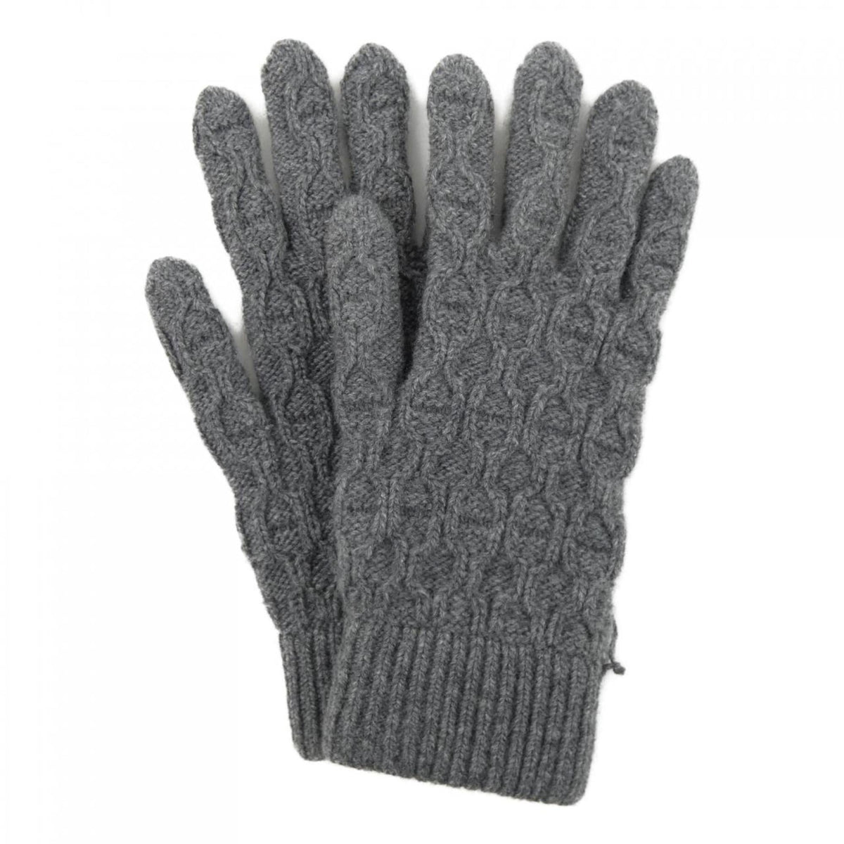 Hermes Gray Cashmere Warm Gloves (Pre-Owned)