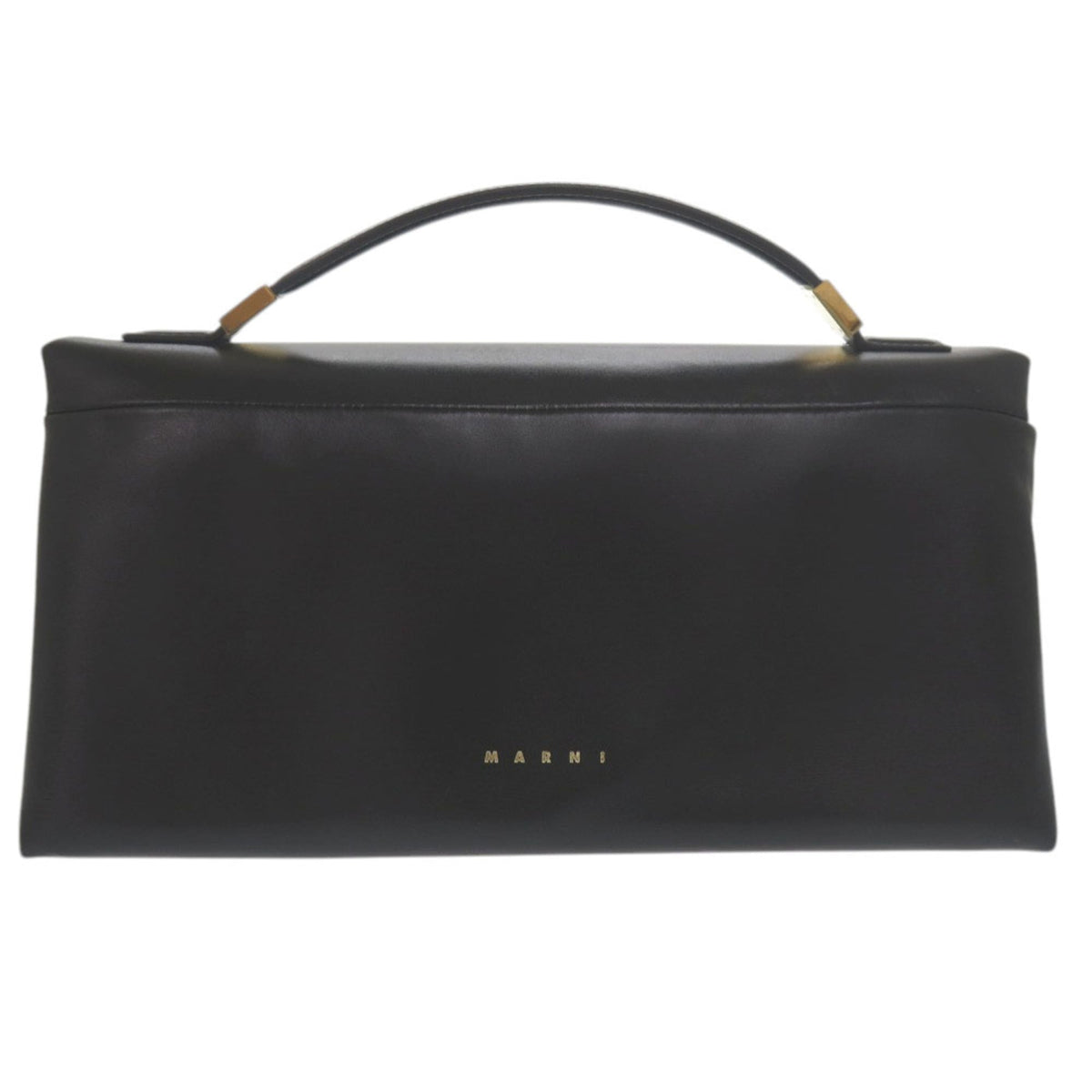 Marni Black Leather Handbag Shoulder Bag (Pre-Owned)