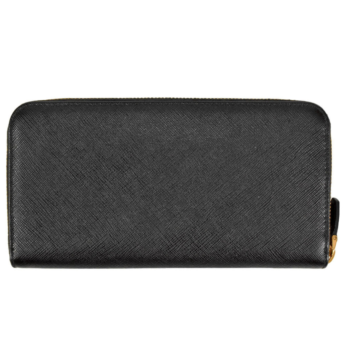 Prada Black Saffiano Long Wallet (Bi-Fold) (Pre-Owned)