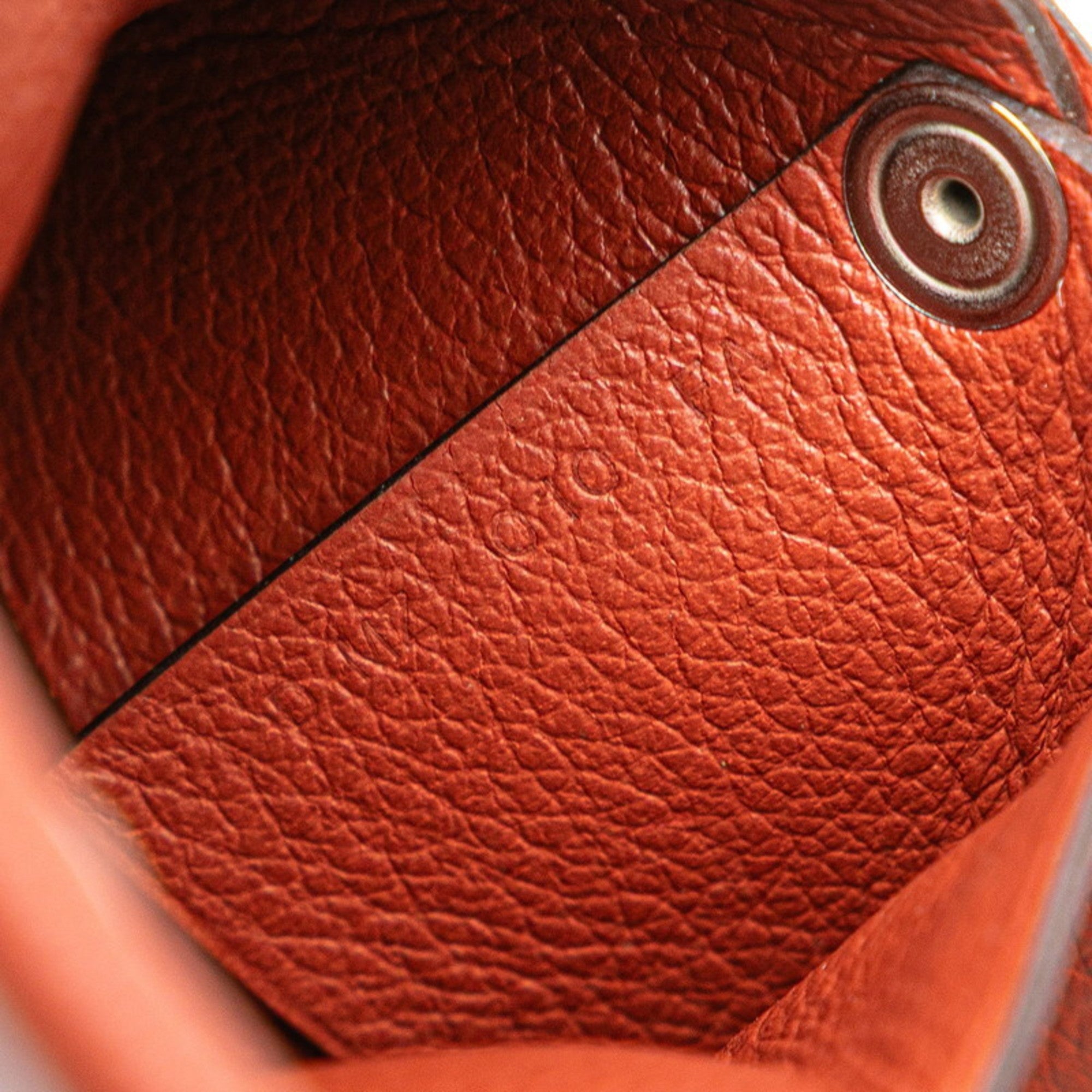 Hermes Bastia Brown Coin Purse/Coin Case (Pre-Owned)