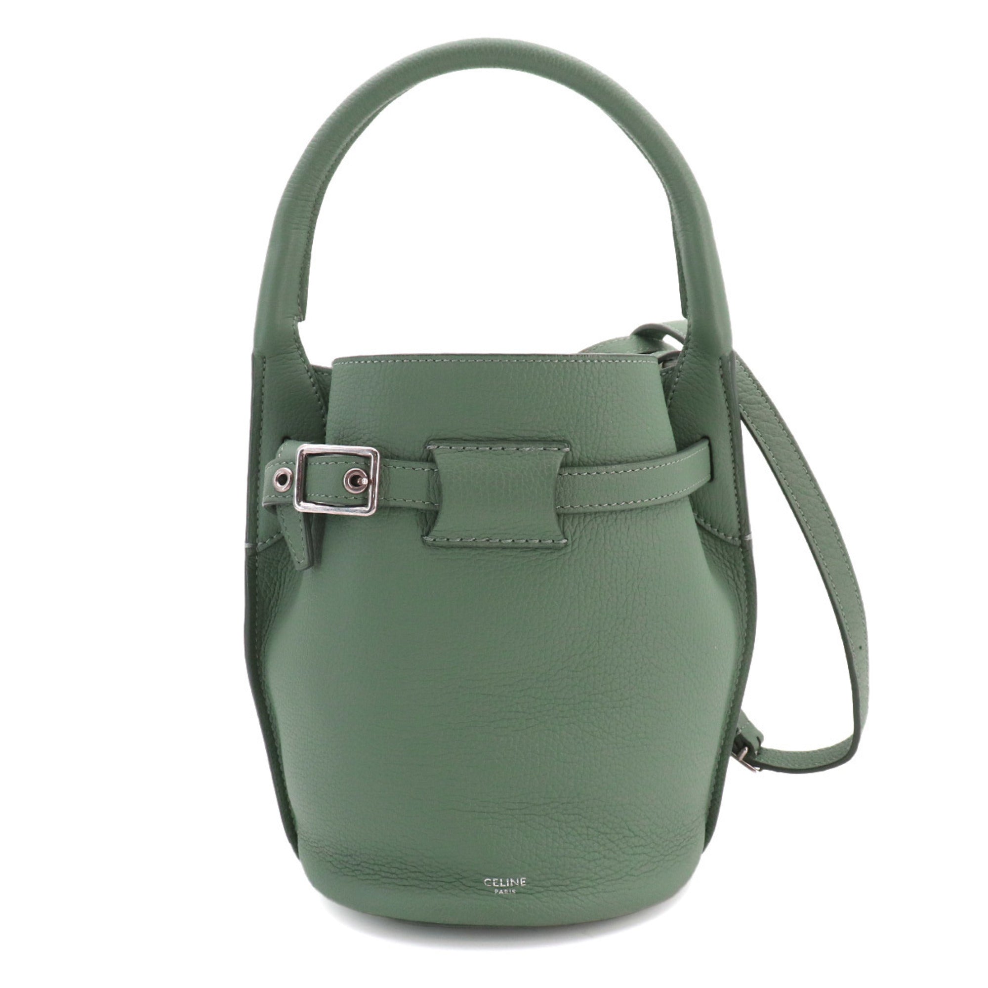 Celine Green Leather Handbag (Pre-Owned)