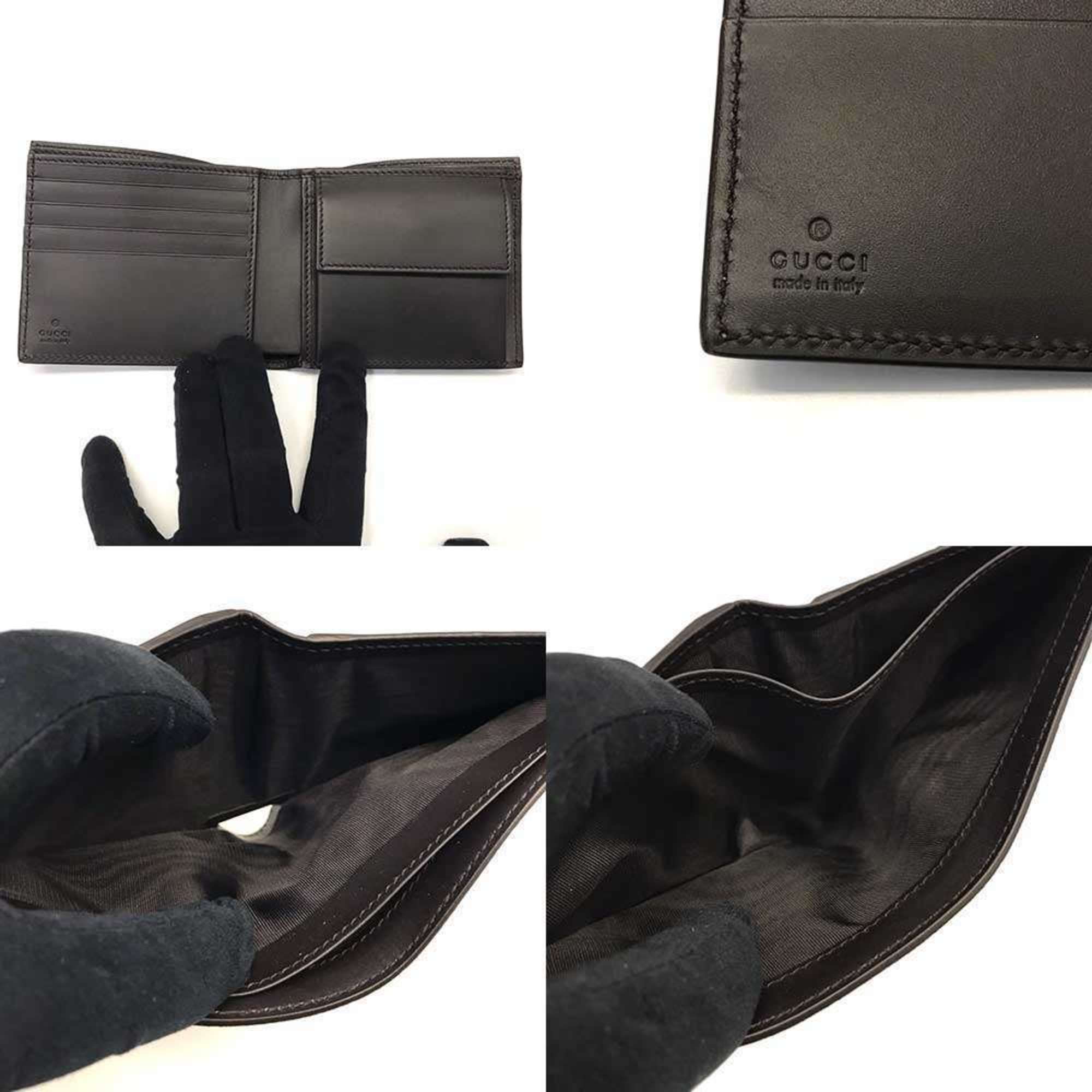 Gucci Gg Supreme Gg Supreme Leather Wallet (Bi-Fold) (Pre-Owned)
