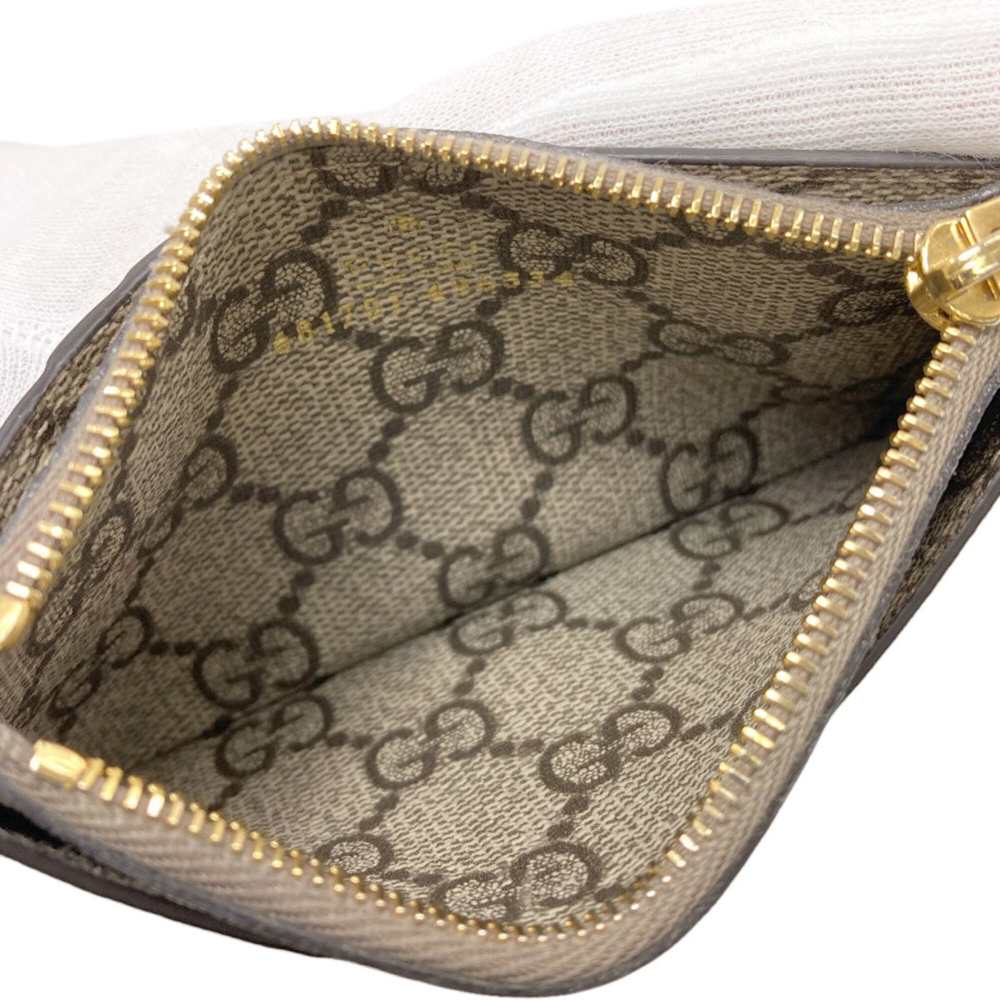 Gucci Brown Pvc Coin Purse/Coin Case (Pre-Owned)