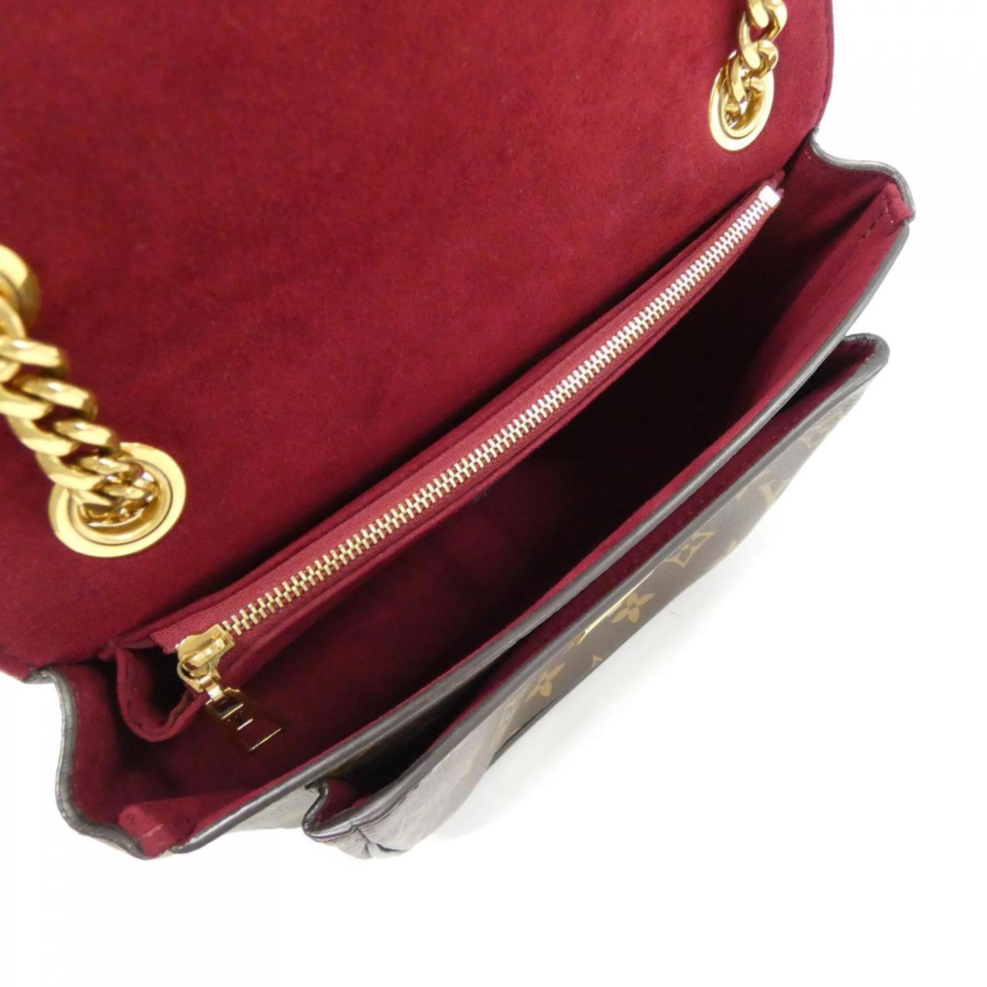 Louis Vuitton Marron Coated Canvas Shoulder Bag (Pre-Owned)