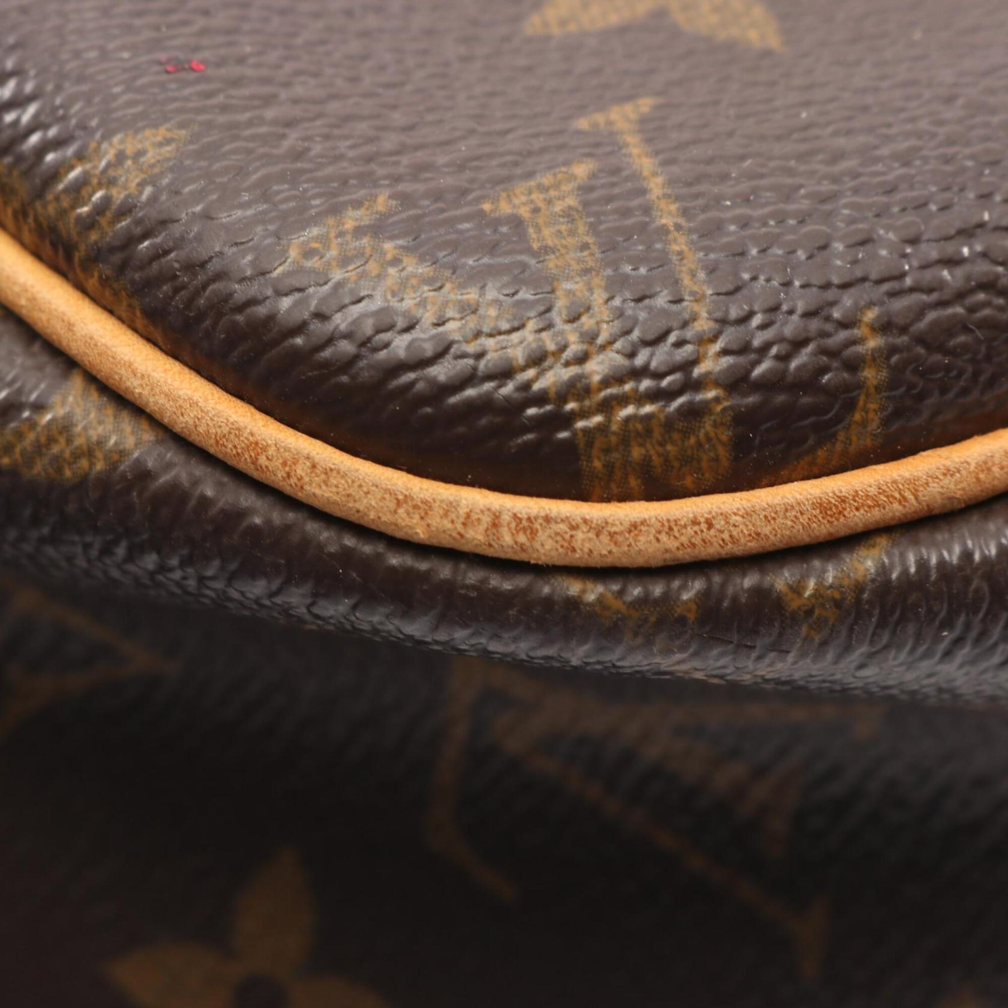 Louis Vuitton Brown Monogram Coated Canvas Leather Shoulder Bag (Pre-Owned)