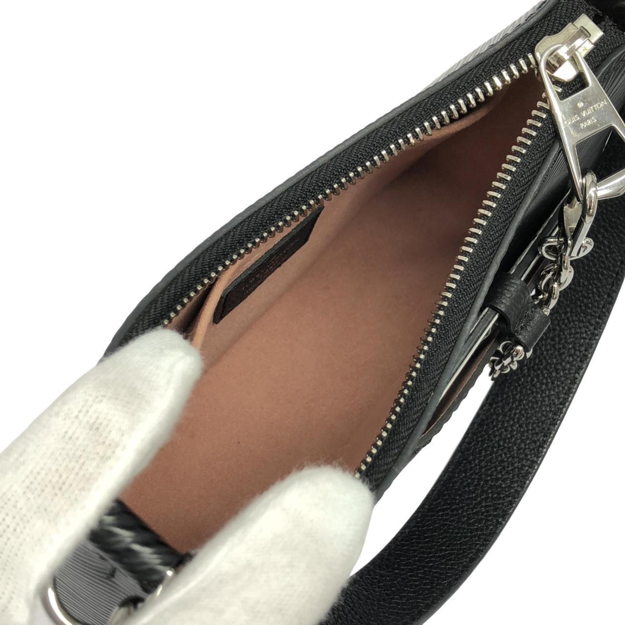 Louis Vuitton Black Leather Shoulder Bag (Pre-Owned)