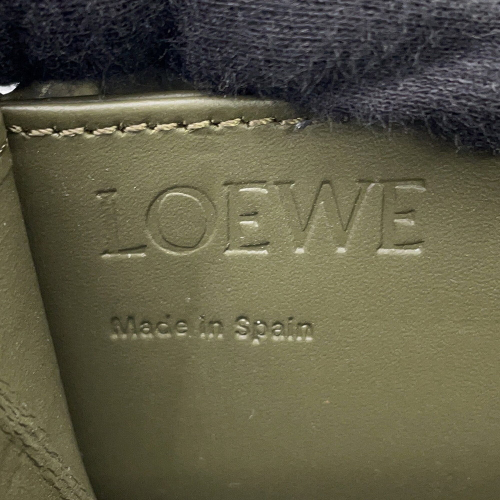 Loewe Brown Leather Coin Purse/Coin Case (Pre-Owned)