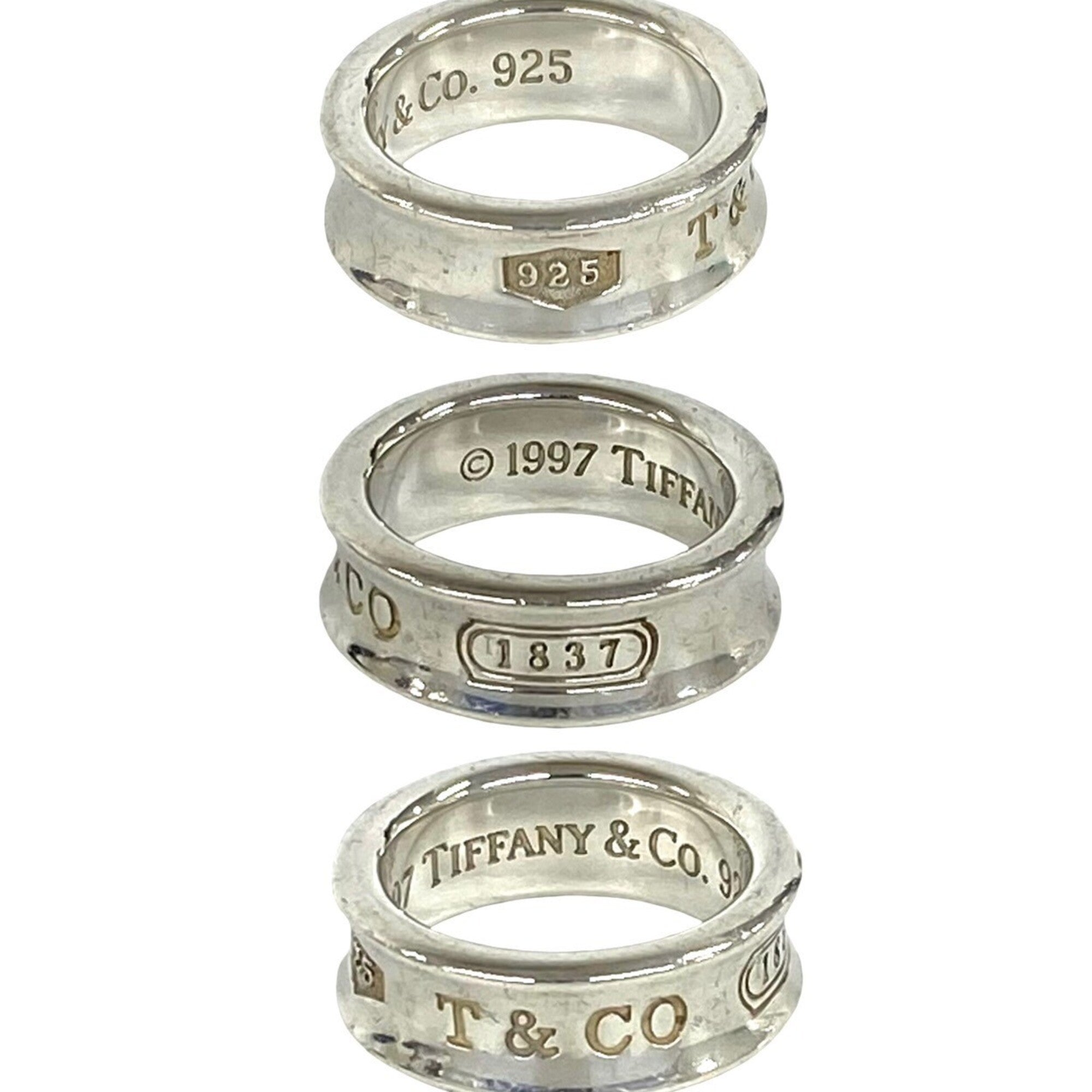 Tiffany Silver Silver 925 Band Ring (Pre-Owned)