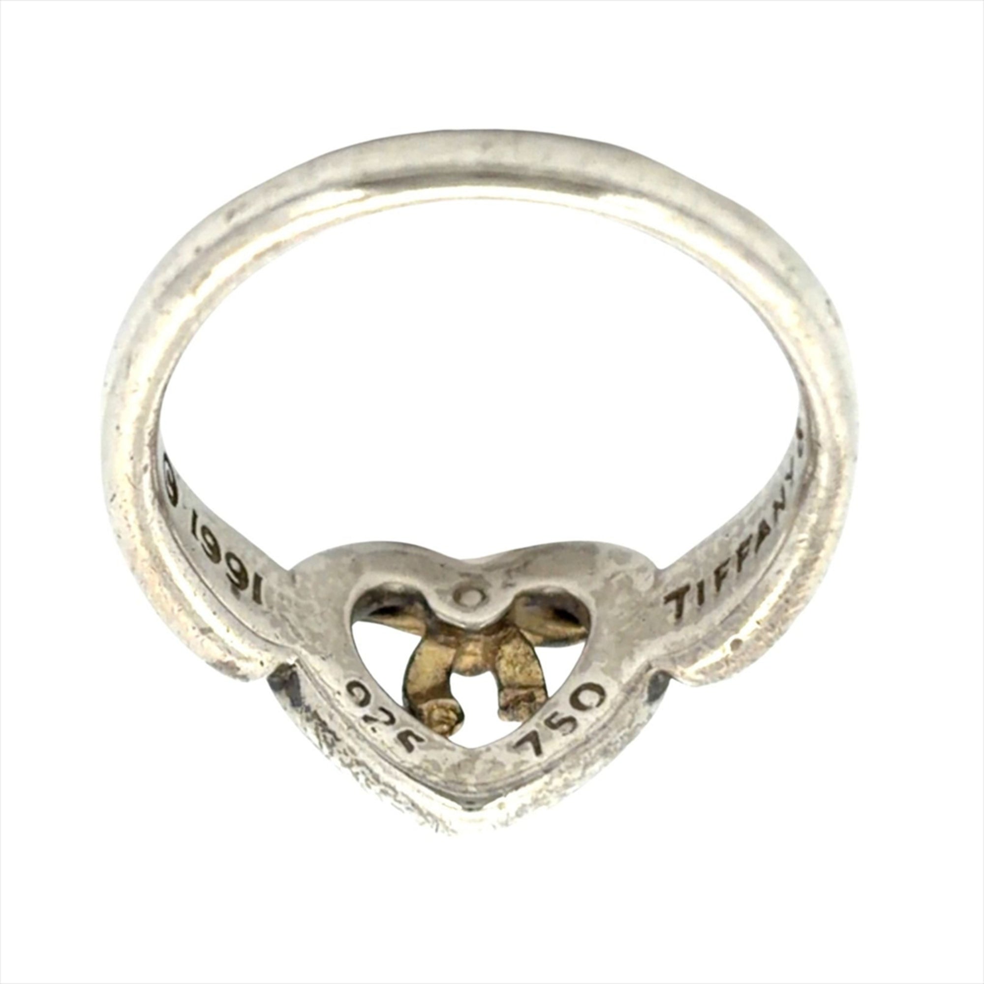 Tiffany Silver Yellow Gold (18K) Silver 925 Band Ring (Pre-Owned)