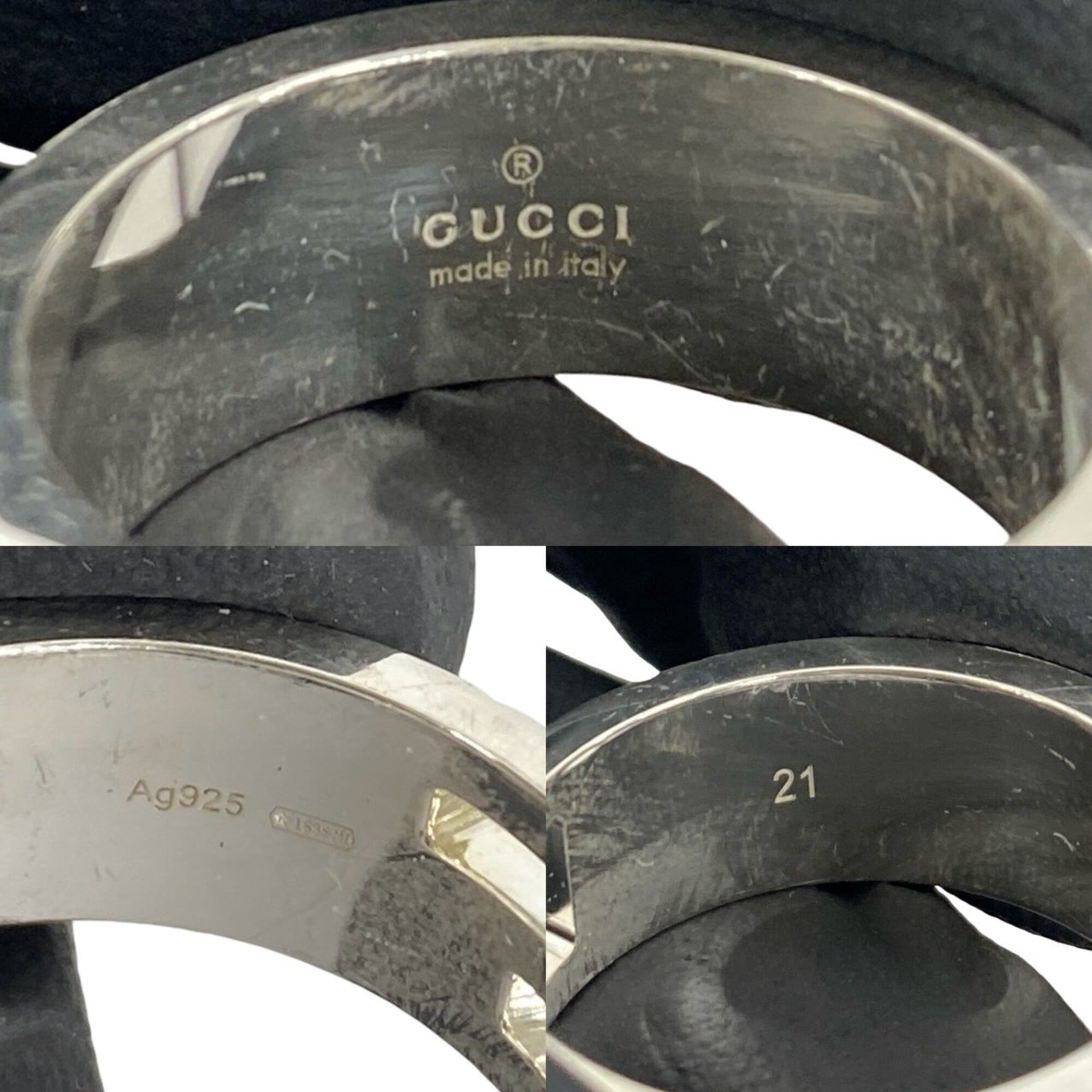 Gucci Silver Silver 925 Band Ring (Pre-Owned)