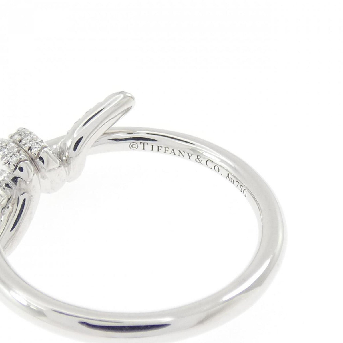 Tiffany White Gold White Gold (18K) Band Ring (Pre-Owned)