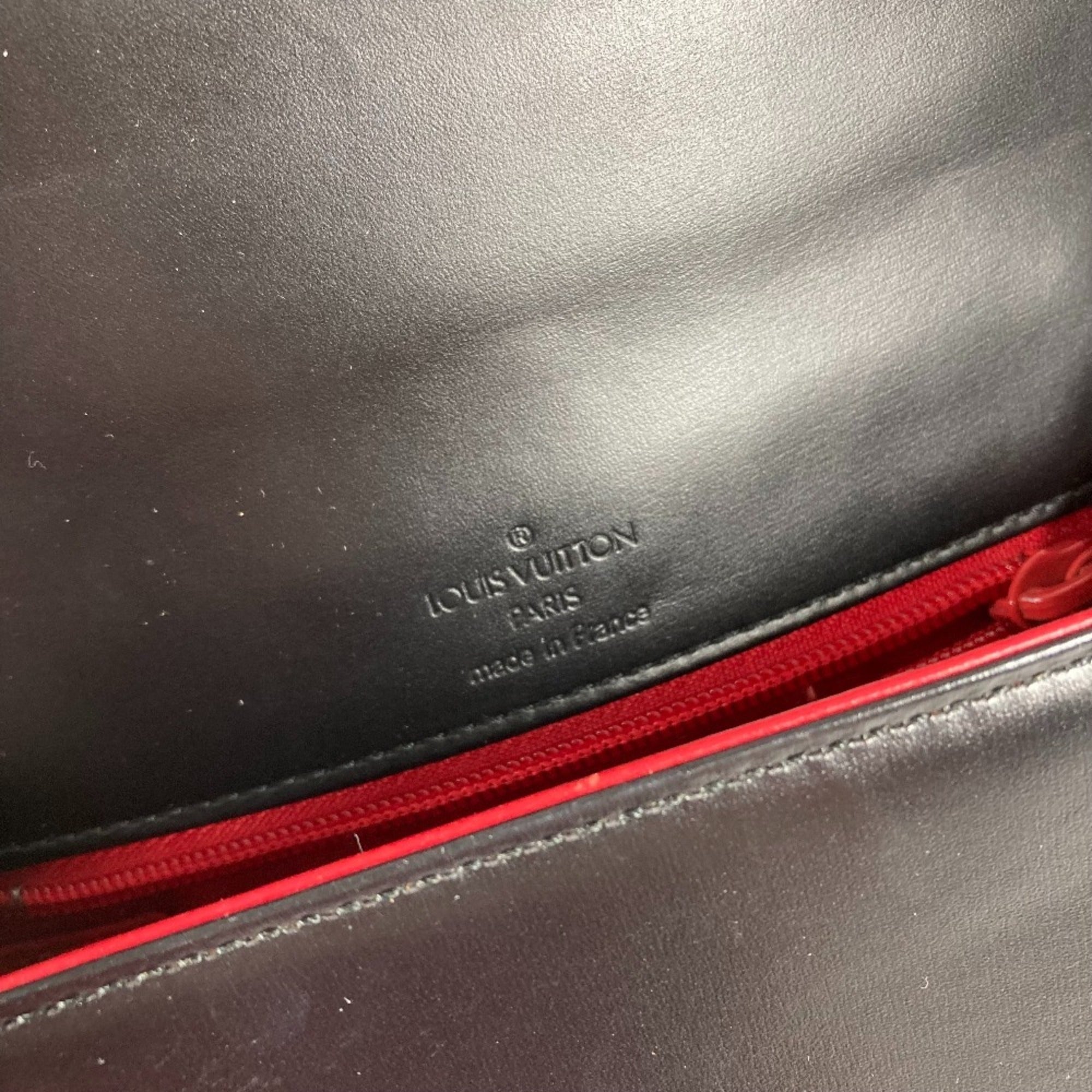 Louis Vuitton Black Noir Leather Handbag (Pre-Owned)