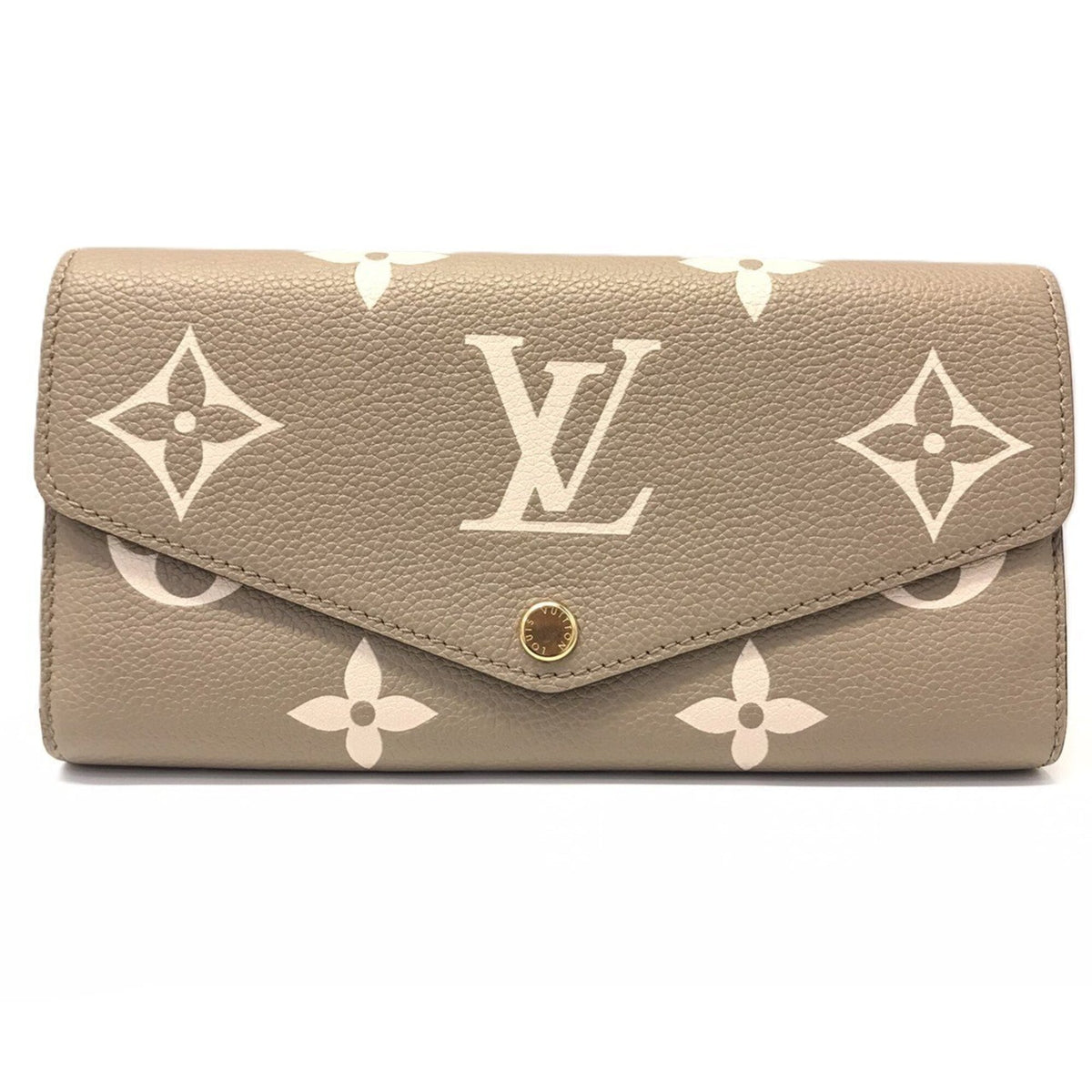 Louis Vuitton Monogram Empreinte Tourterelle Monogram Empreinte Long Wallet (Bi-Fold) (Pre-Owned)