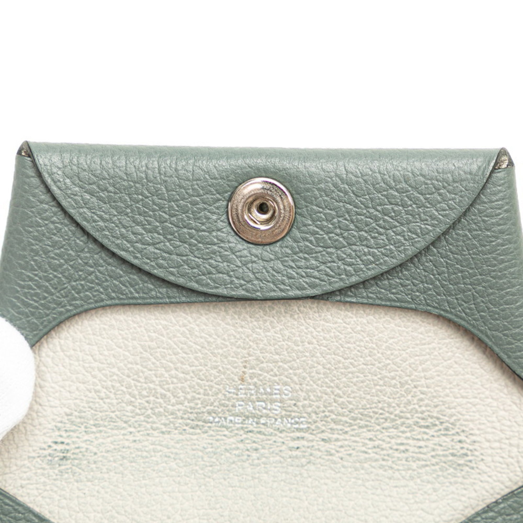 Hermes Gray Coin Purse/Coin Case (Pre-Owned)