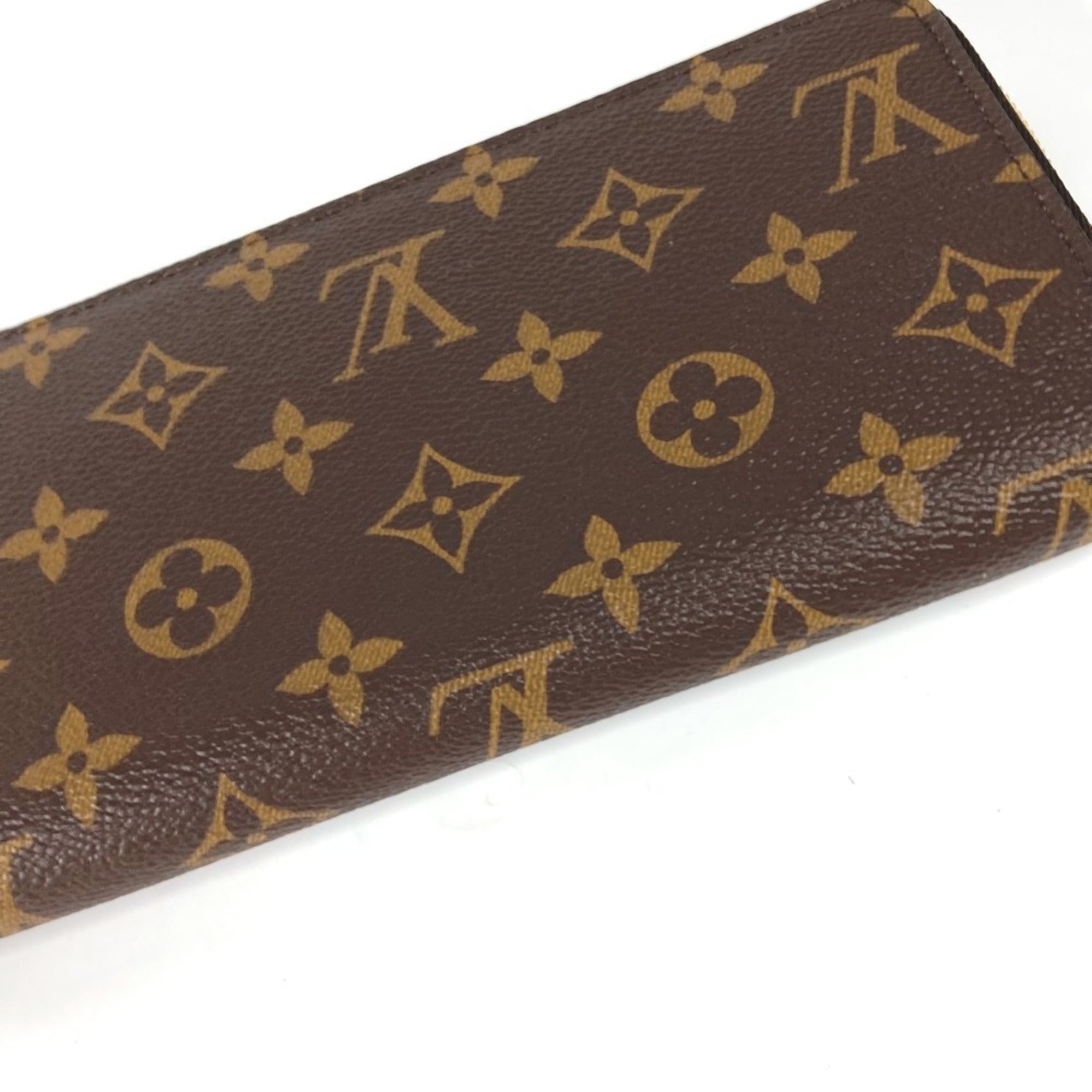 Louis Vuitton Brown Fuchsia Monogram Monogram Long Wallet (Bi-Fold) (Pre-Owned)