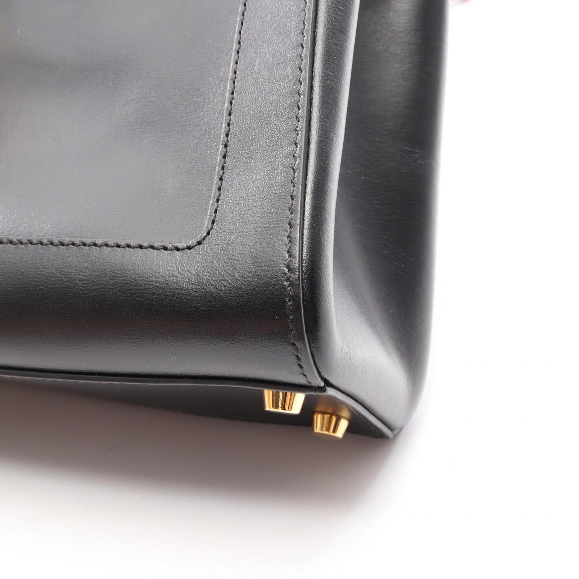 Gucci Black Leather Handbag (Pre-Owned)