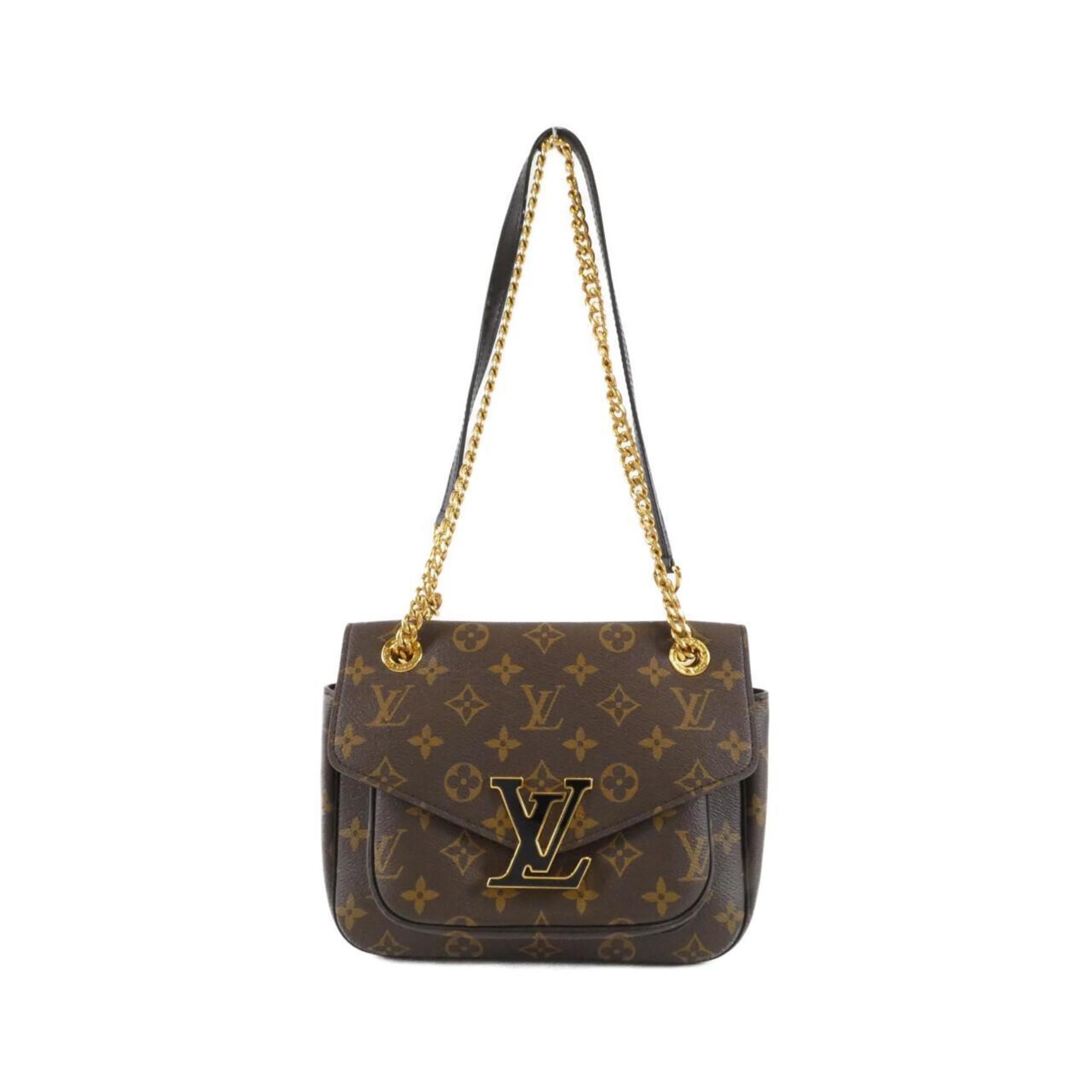 Louis Vuitton Brown Coated Canvas Shoulder Bag (Pre-Owned)