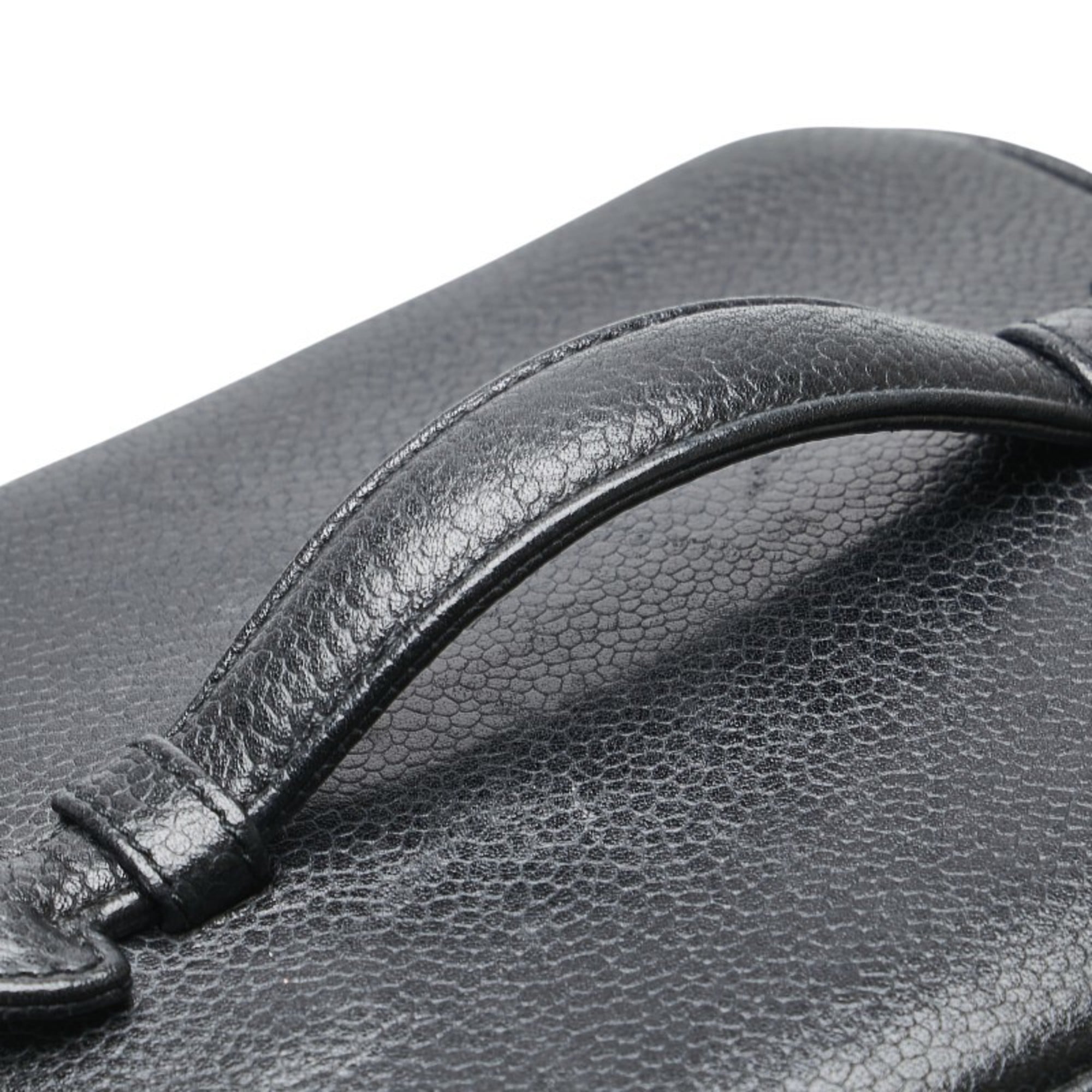 Chanel Black Grained Calfskin Vanity Bag (Pre-Owned)