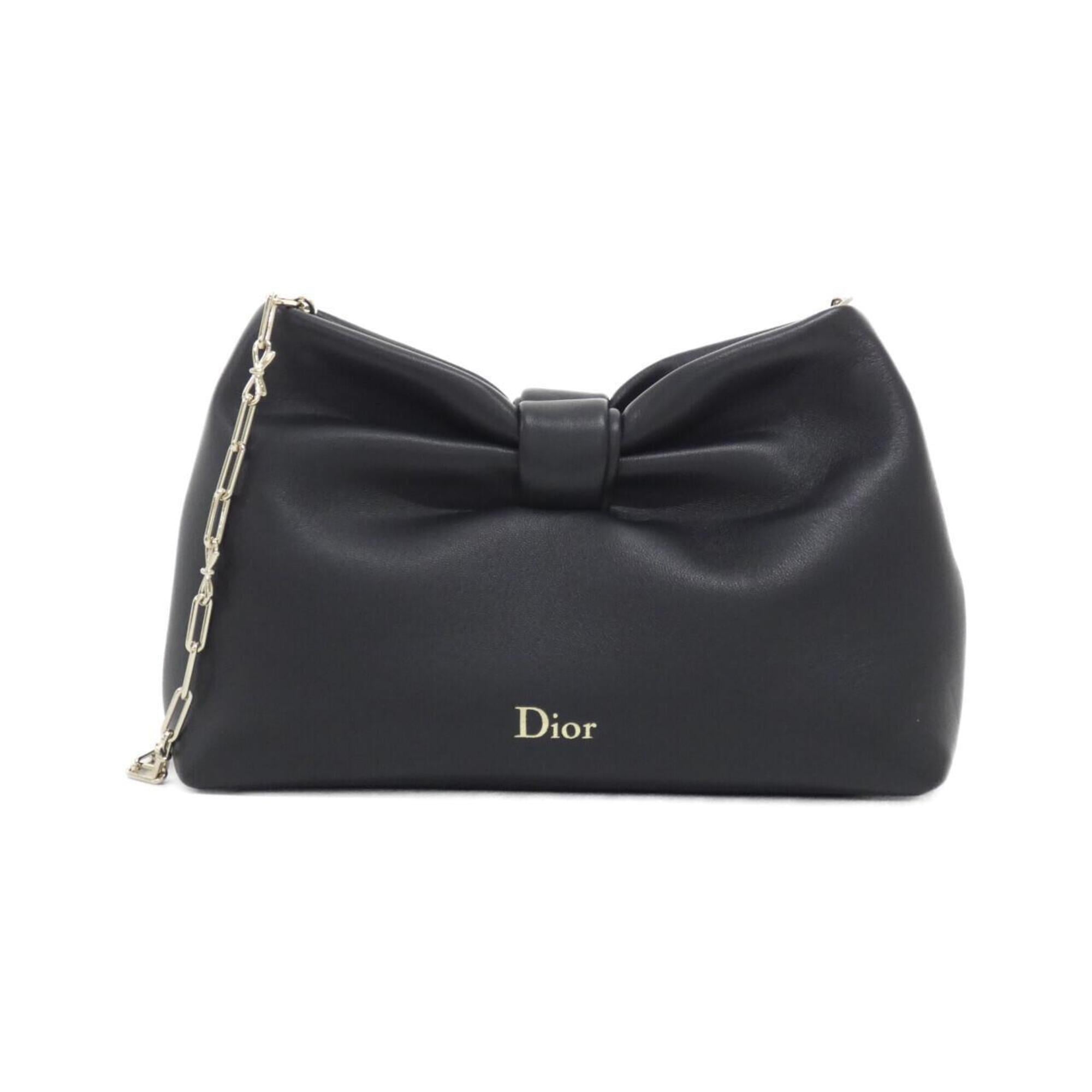 Christian Dior Black Leather Handbag (Pre-Owned)