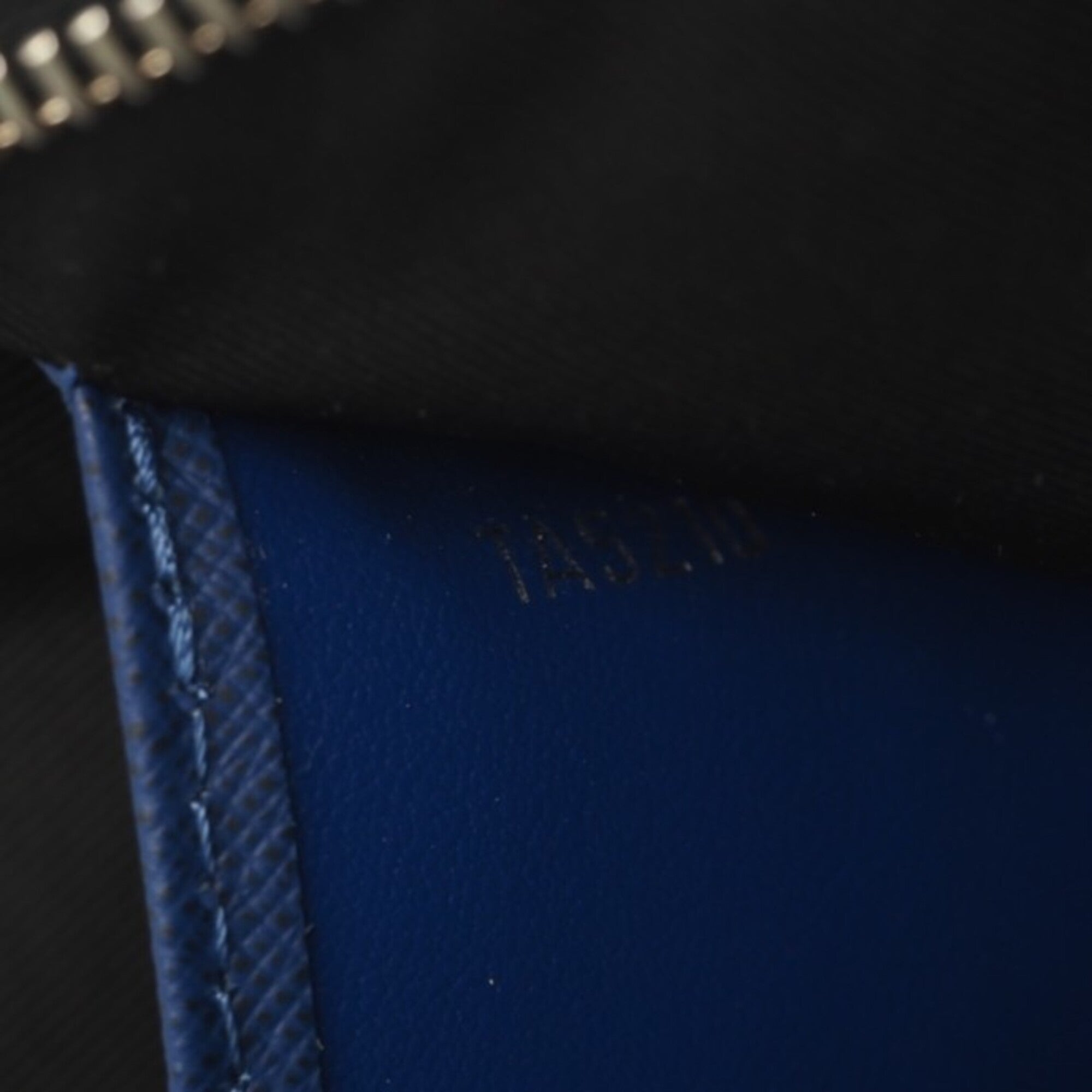 Louis Vuitton Taigarama Blue Coated Canvas Leather Clutch Bag Pochette (Pre-Owned)