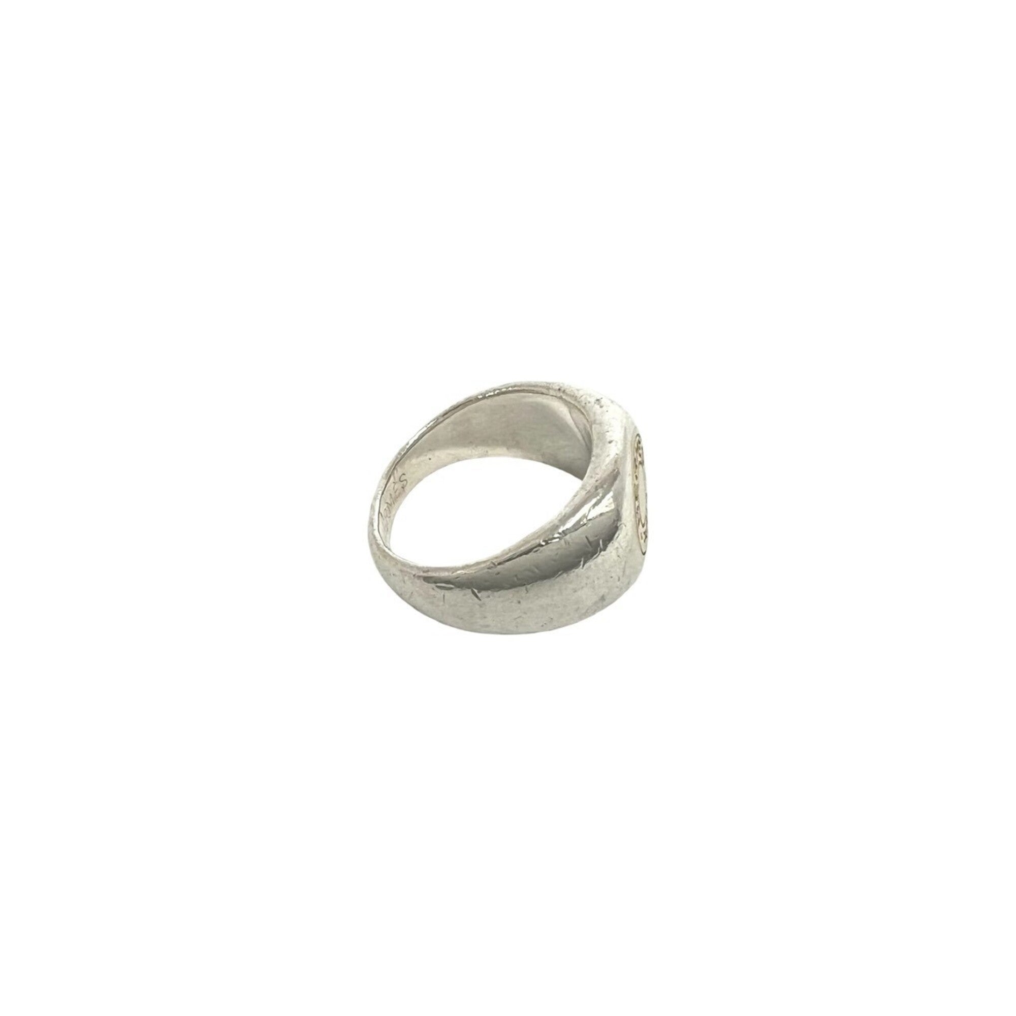 Hermes Gold Silver Yellow Gold (18K) Silver 925 Band Ring (Pre-Owned)