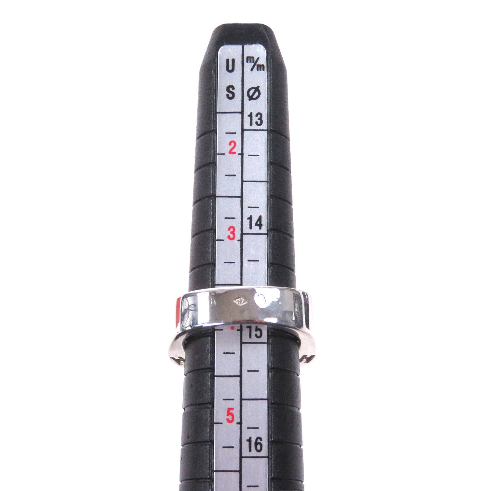 Hermes Silver Silver 925 Band Ring (Pre-Owned)