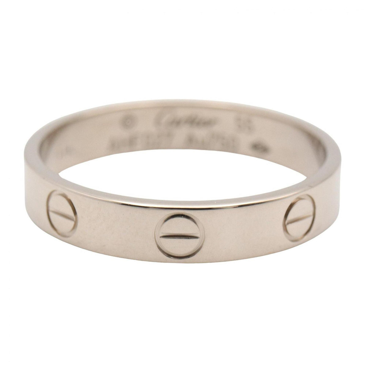 Cartier Silver White Gold (18K) Band Ring (Pre-Owned)