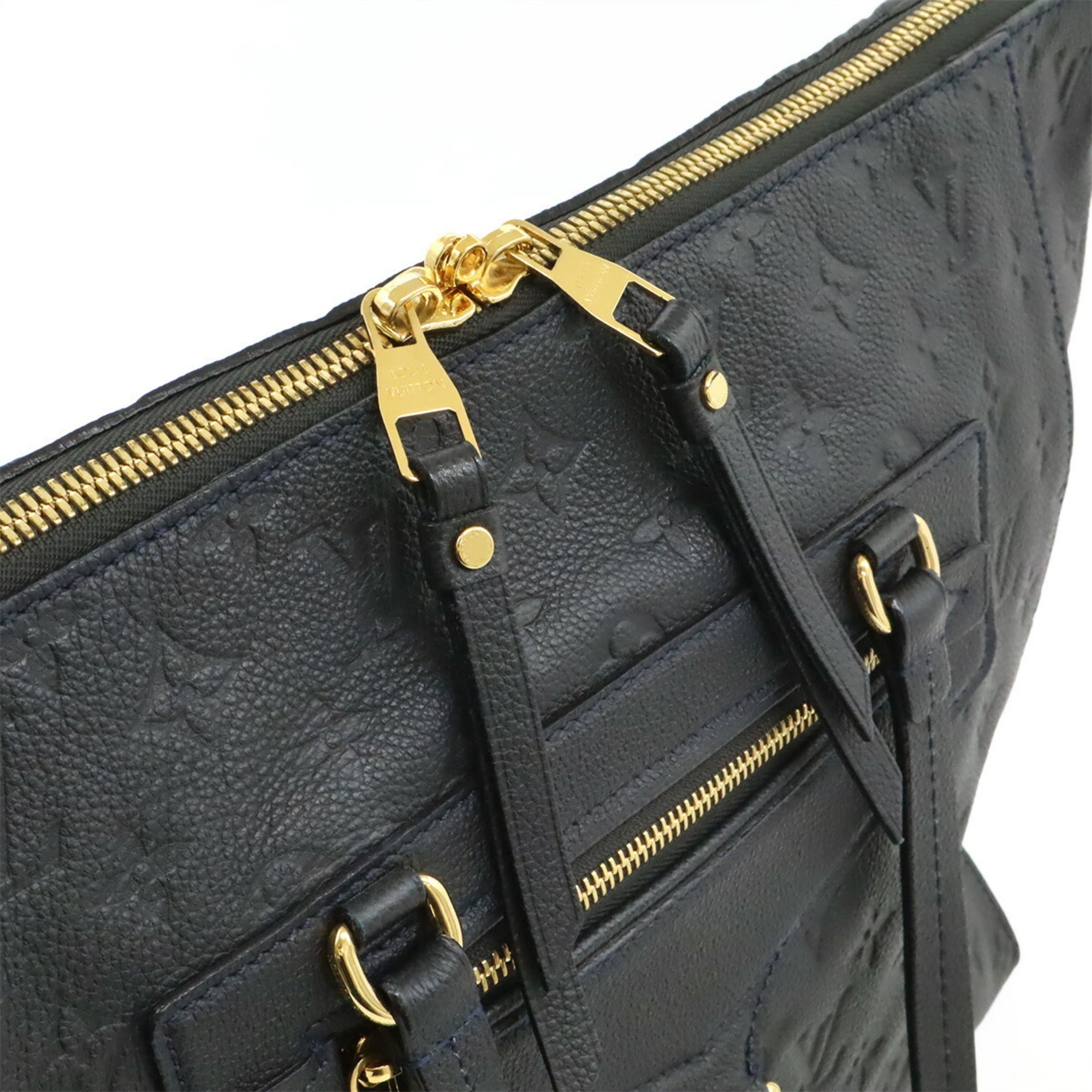 Louis Vuitton Galle Infini Navy Monogram Empreinte Tote Bag (Pre-Owned)