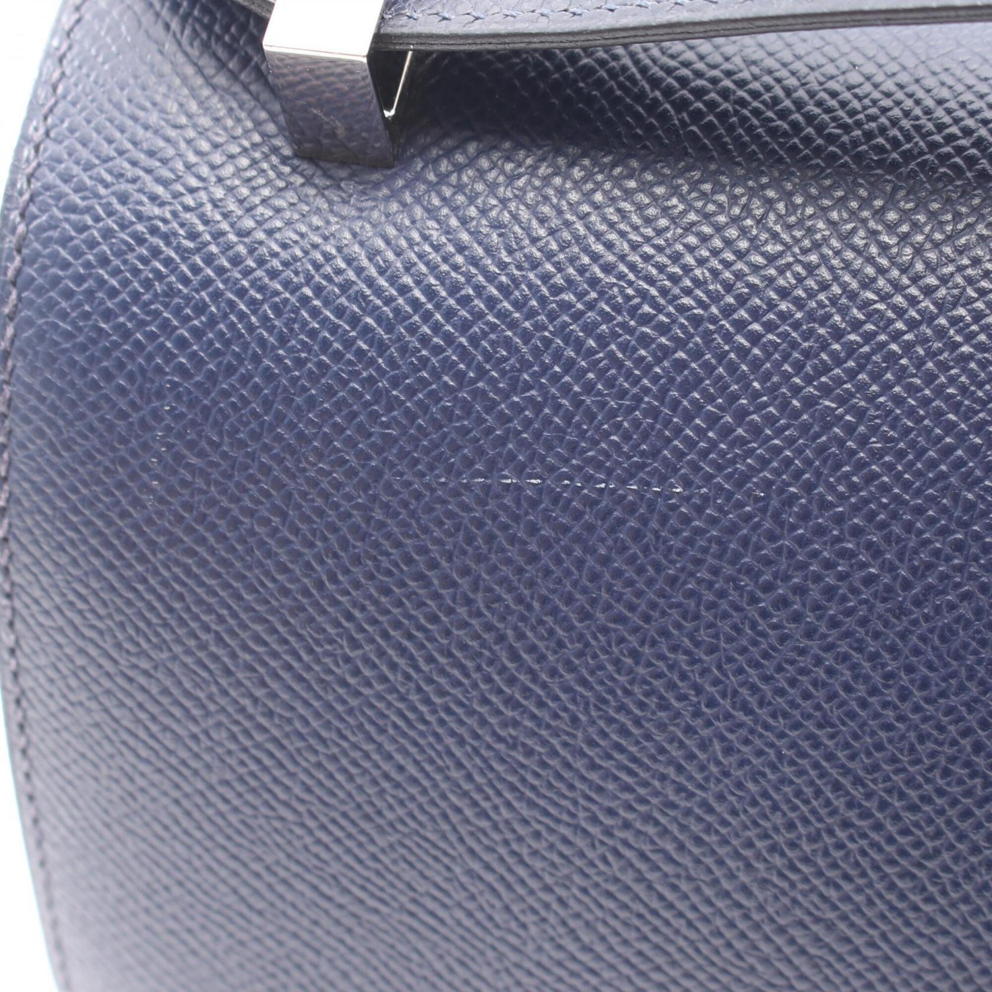 Hermes Bleu Saphir Navy Epsom Leather Handbag Shoulder Bag (Pre-Owned)