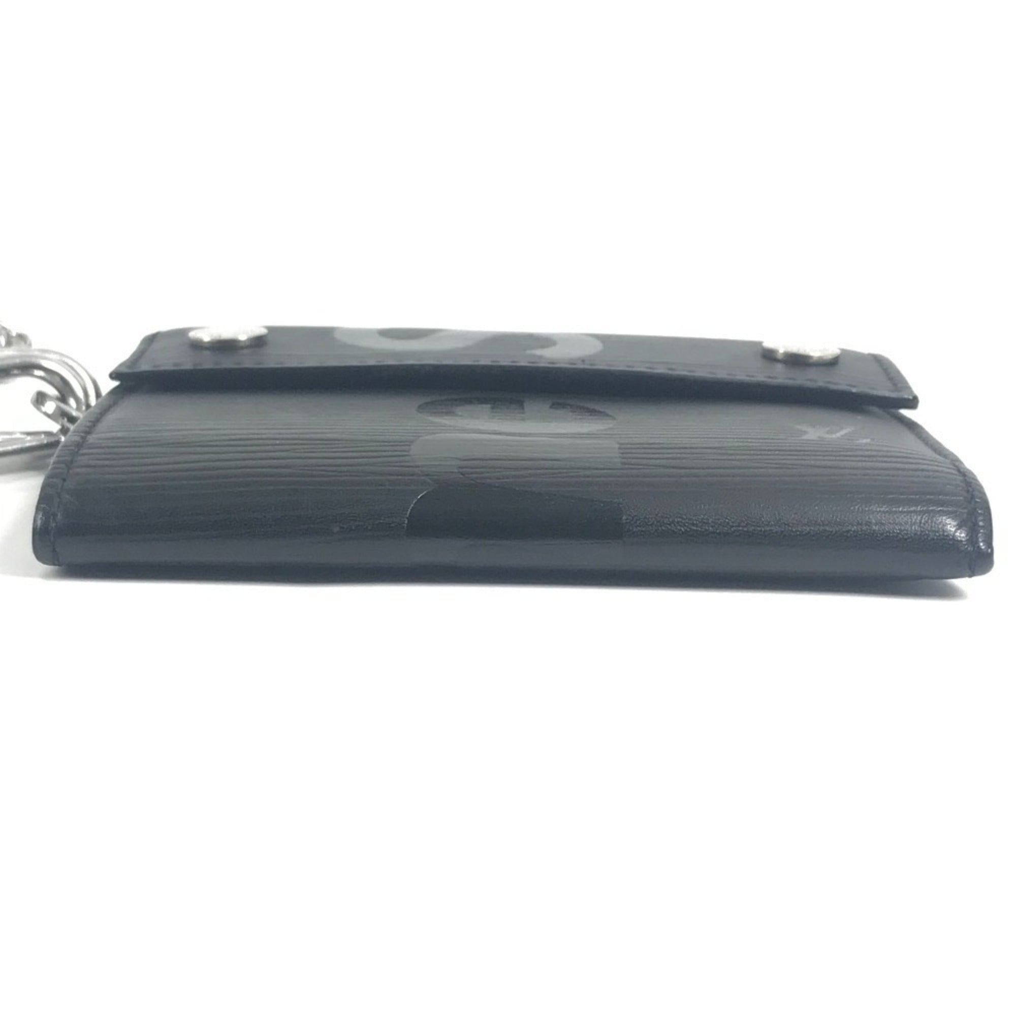 Louis Vuitton Epi Black Noir Epi Leather Chain/Shoulder Wallet (Pre-Owned)