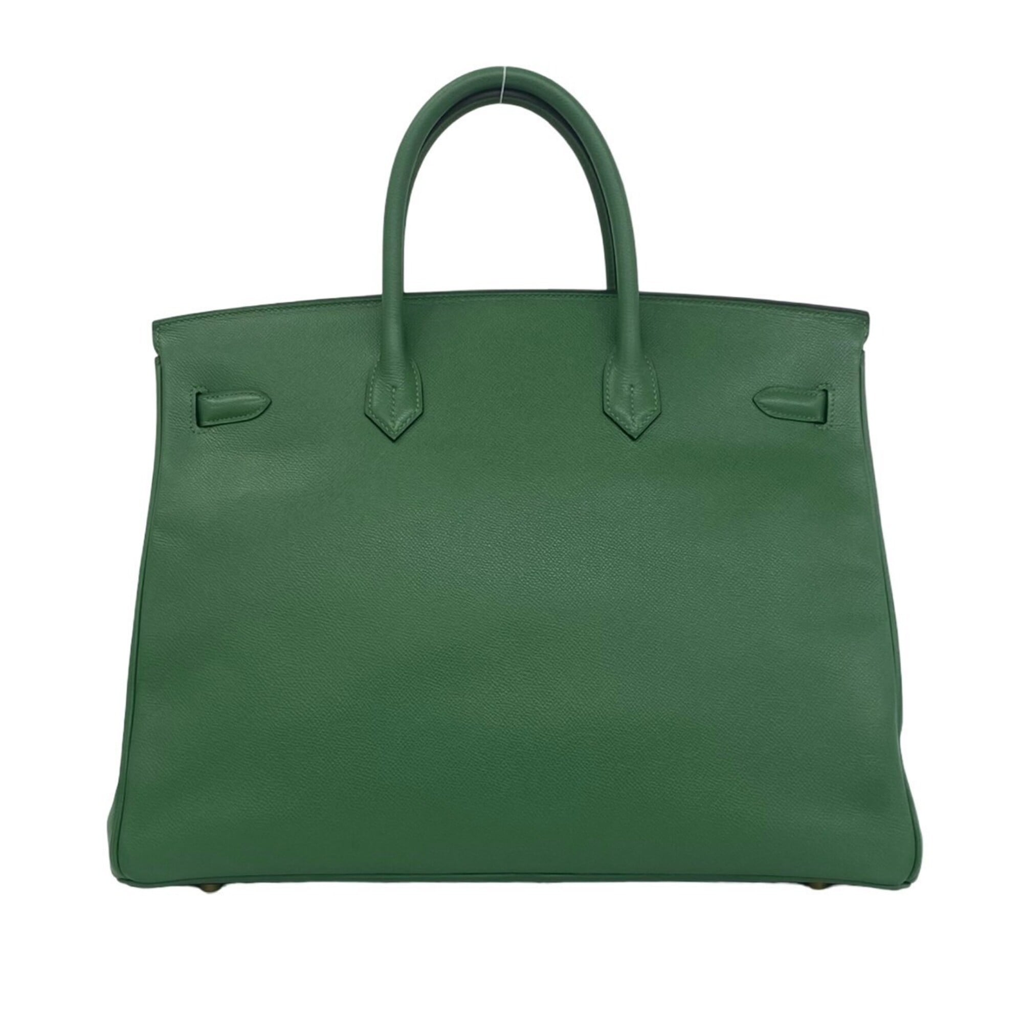 Hermes Green Courchevel Leather Handbag Tote Bag (Pre-Owned)