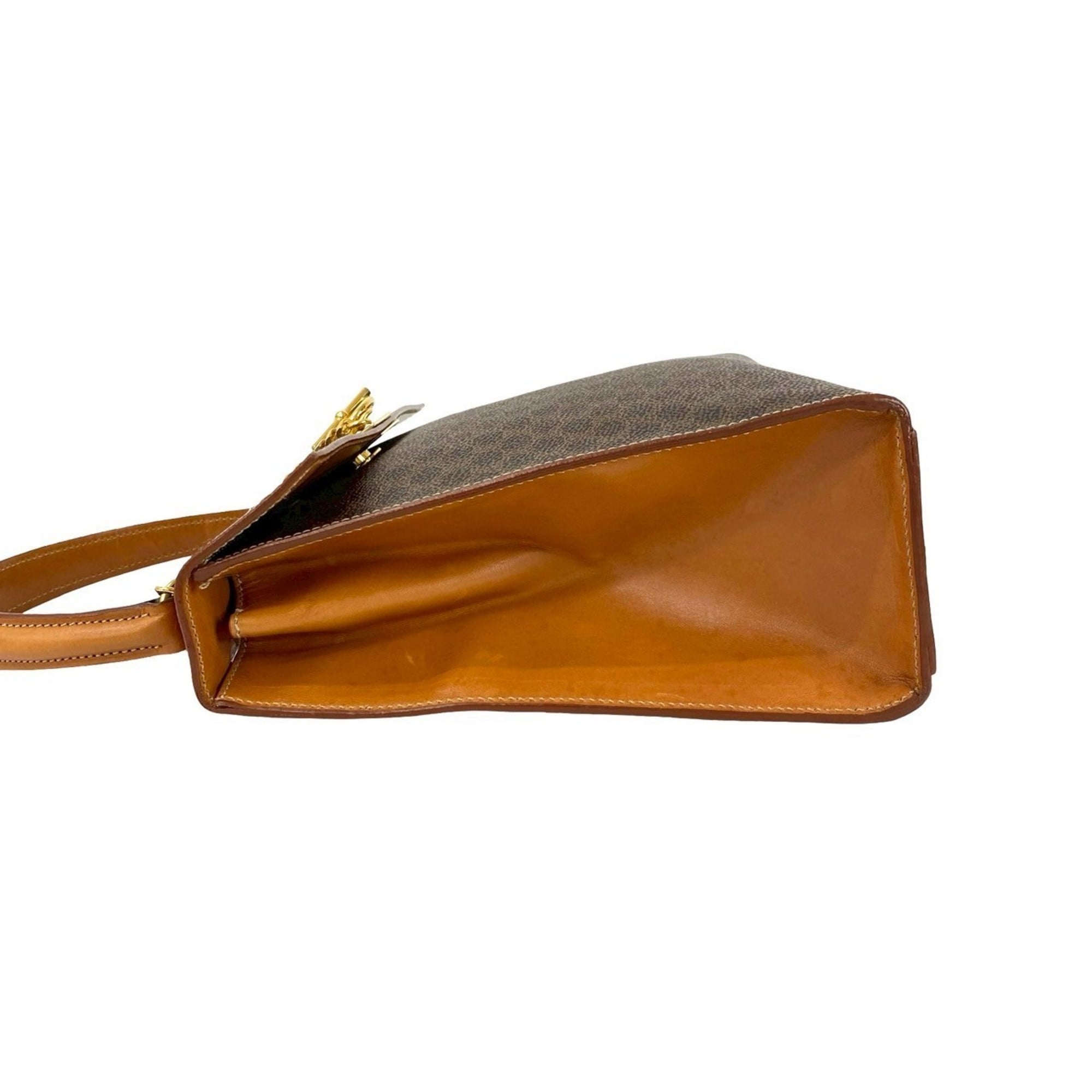 Celine Brown Leather Pvc Handbag (Pre-Owned)