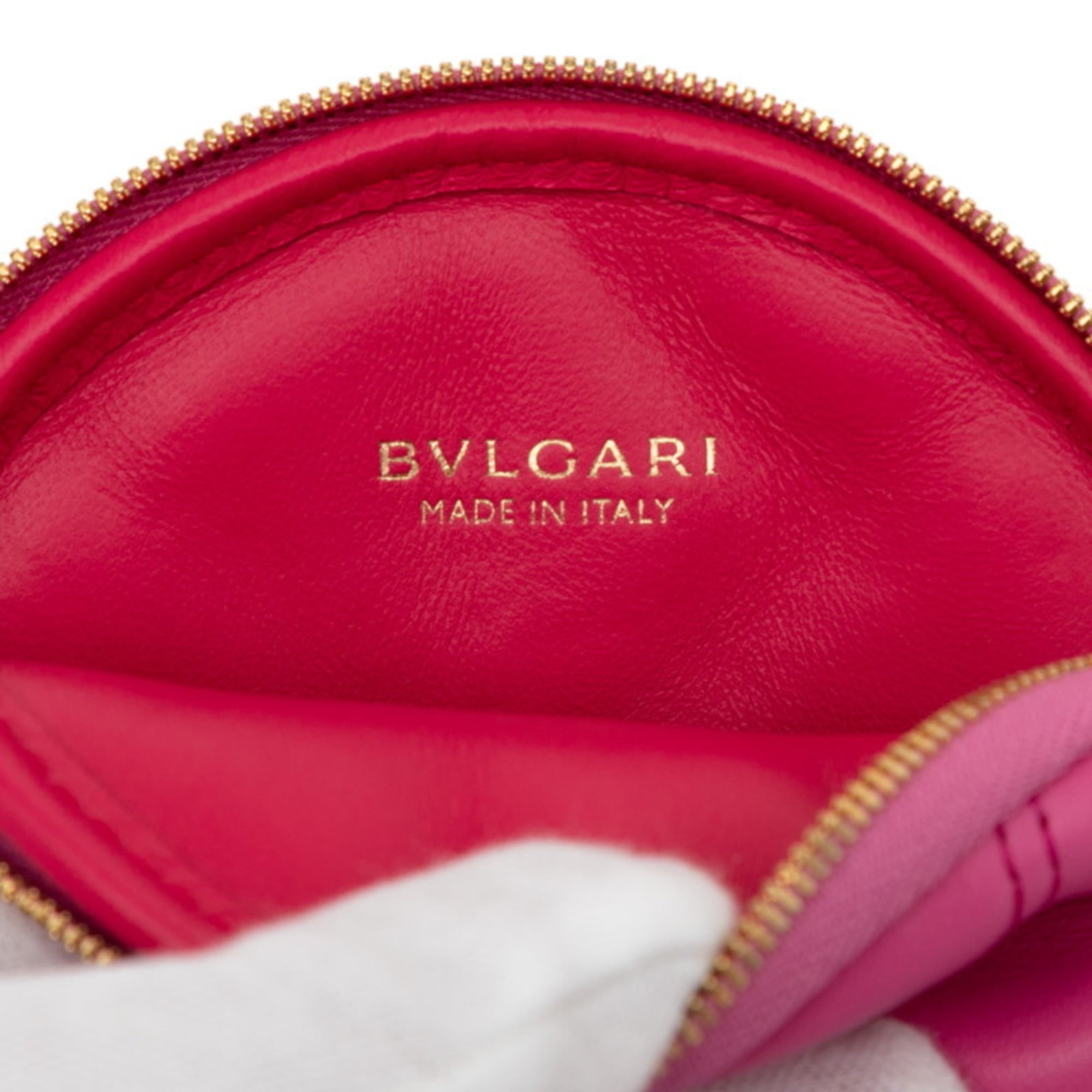 Bvlgari Pink Leather Pochette Shoulder Bag (Pre-Owned)