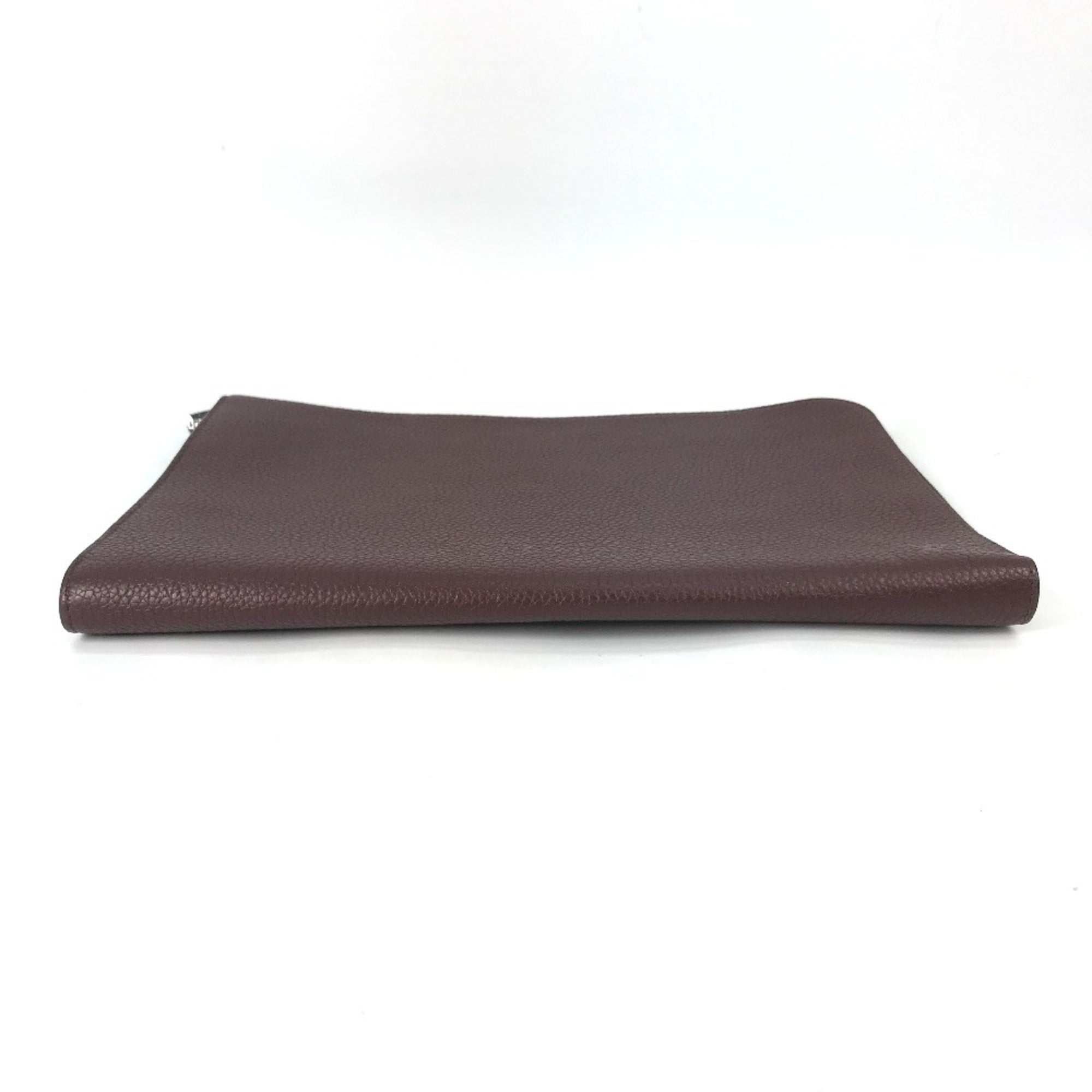 Louis Vuitton Brown Leather Clutch Bag Pochette (Pre-Owned)