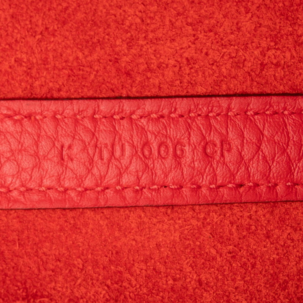Hermes Red Color Taurillon Clemence Leather Handbag (Pre-Owned)
