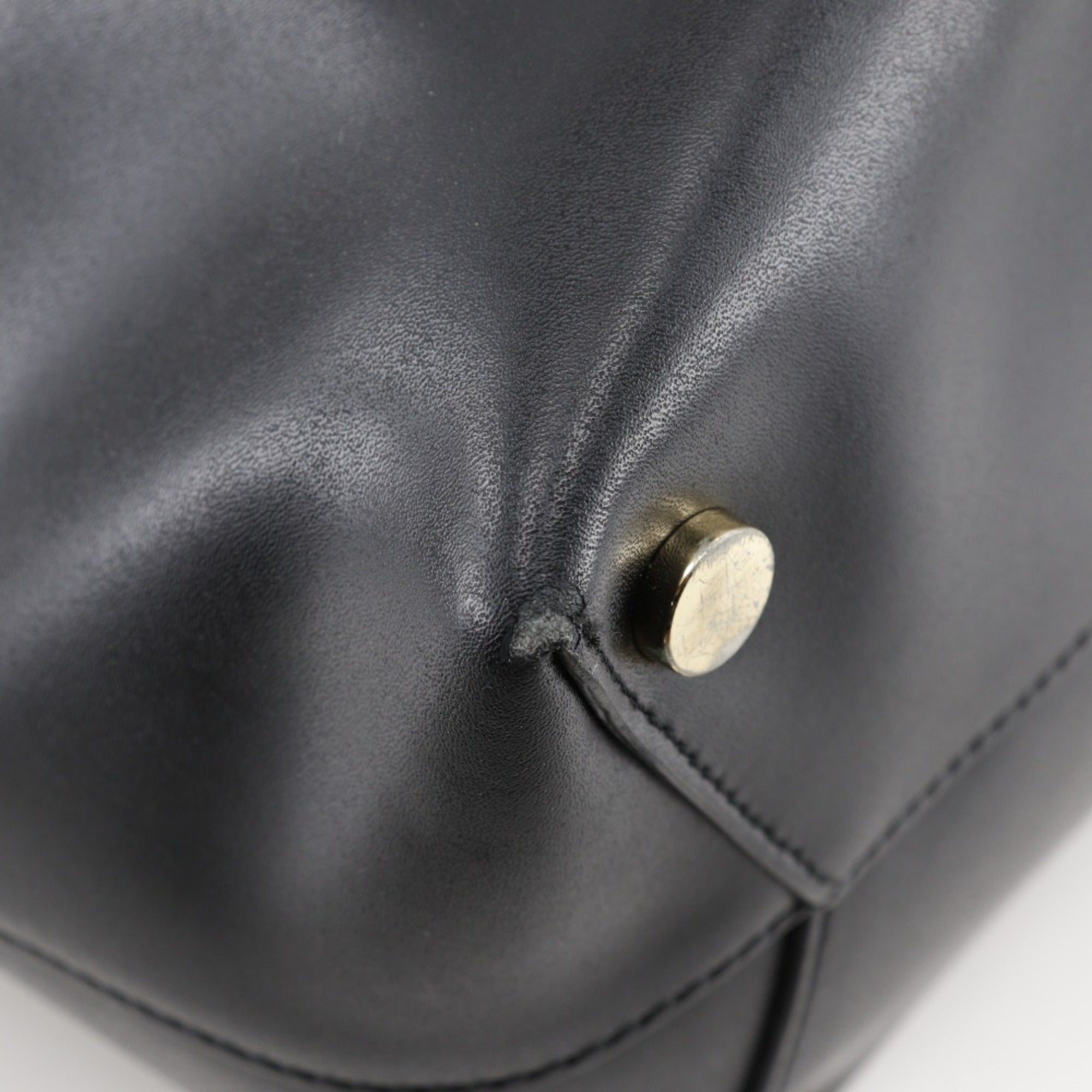 Michael Kors Black Leather Tote Bag (Pre-Owned)