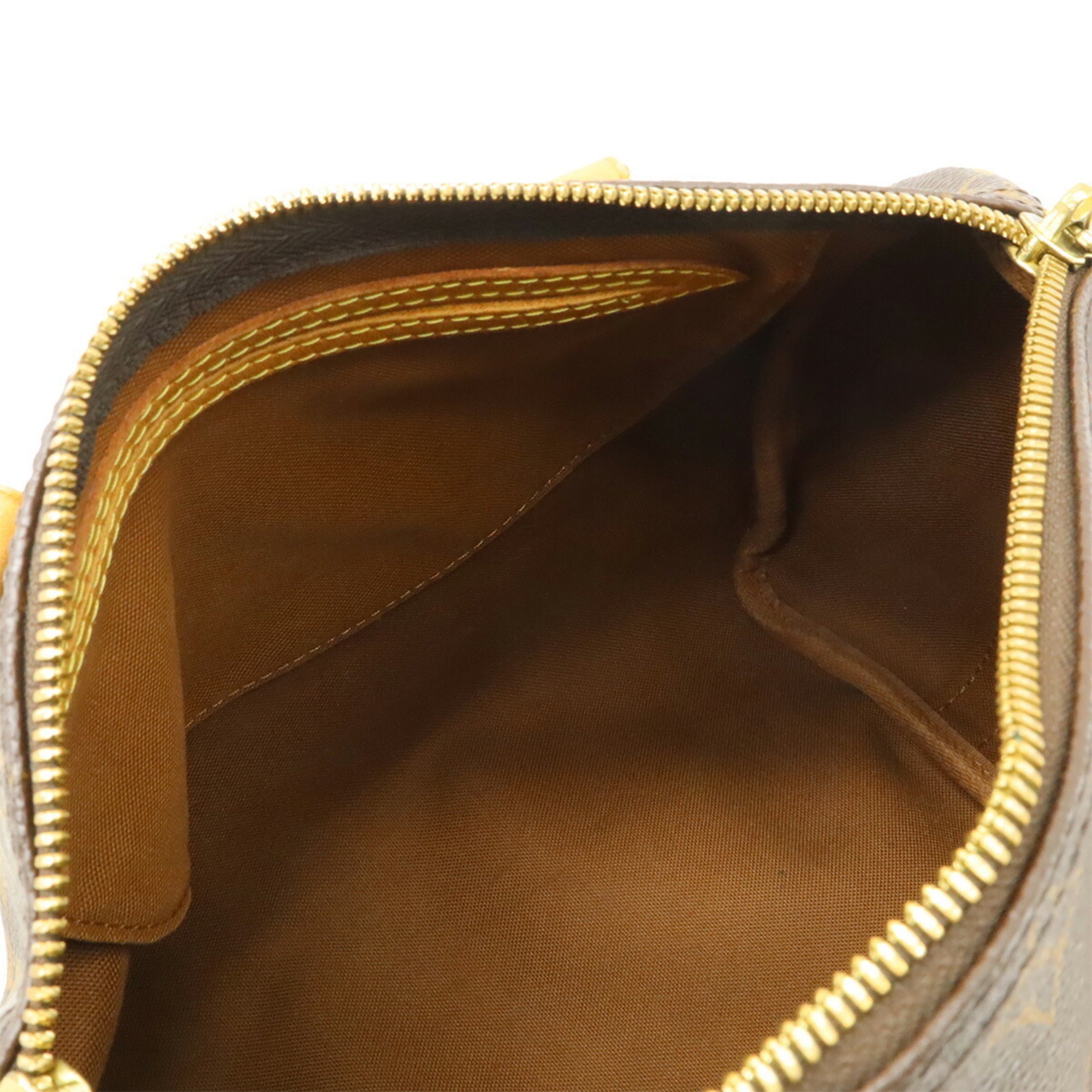 Louis Vuitton Brown Monogram Canvas Boston Bag Handbag Shoulder Bag (Pre-Owned)